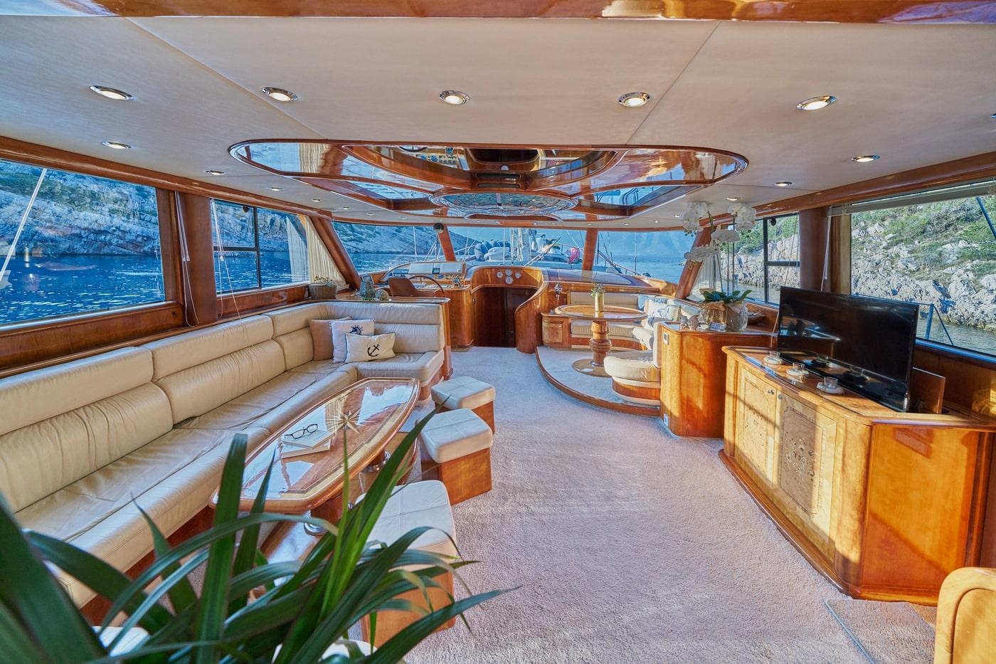 Lotus gulet amenities exterior deck in Croatia