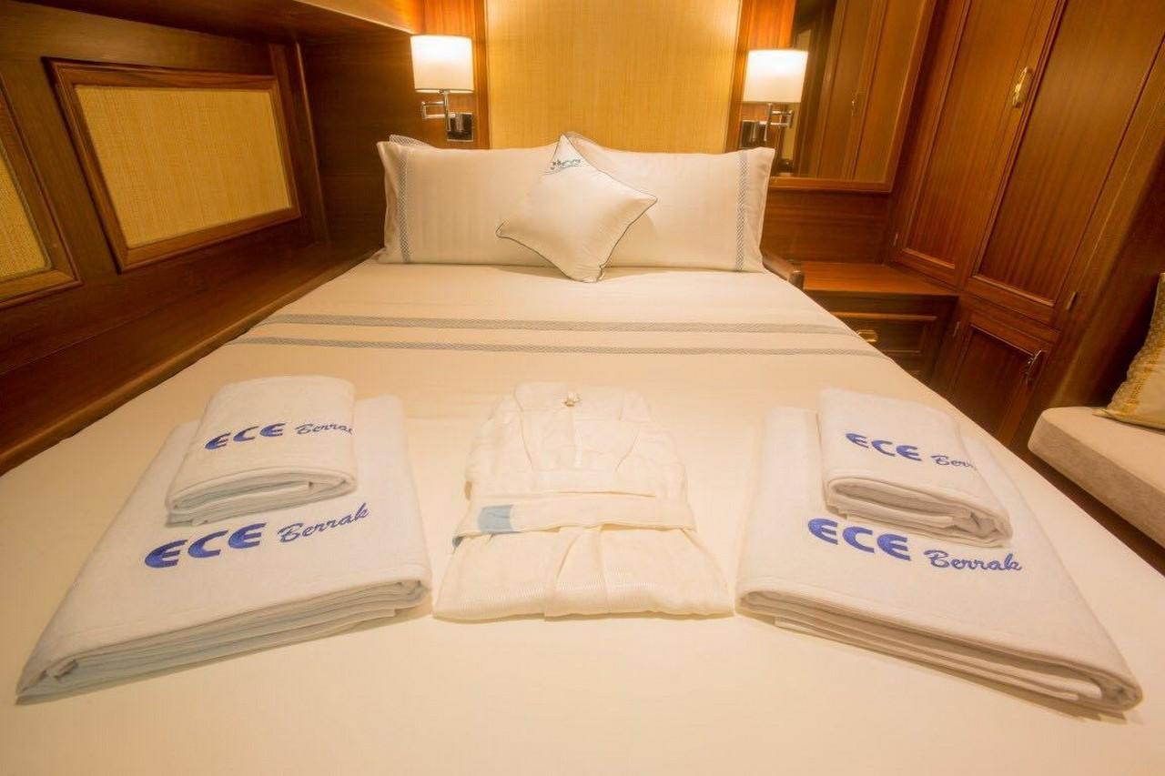 Ece Berrak gulet accommodation interior cabin in Türkiye