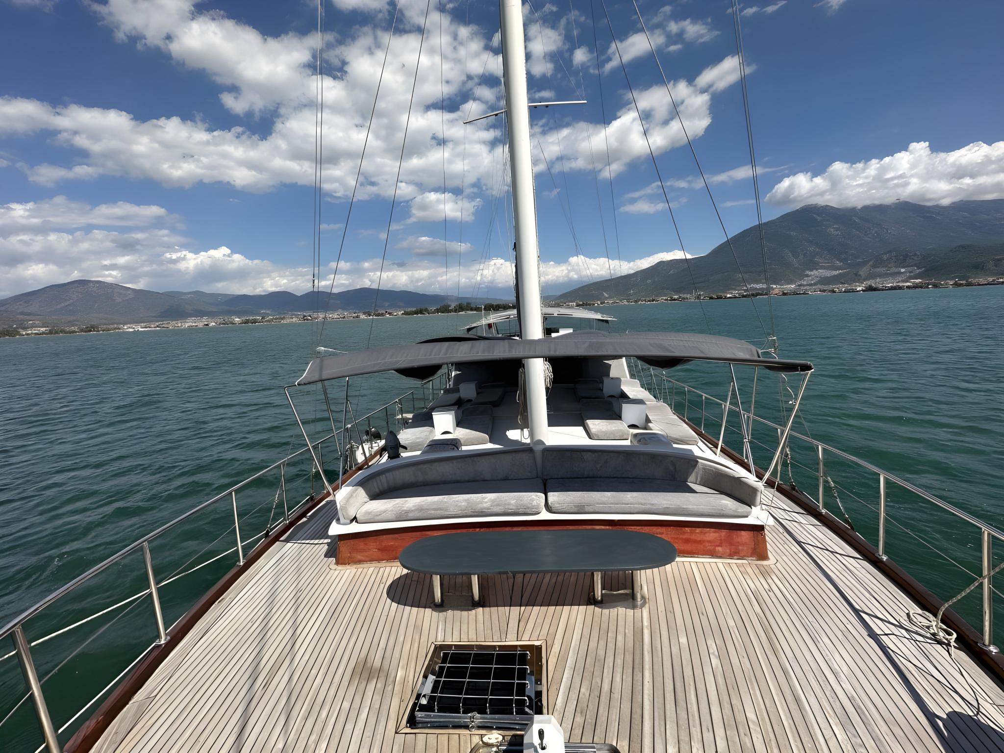 Aria gulet amenities exterior deck in Türkiye