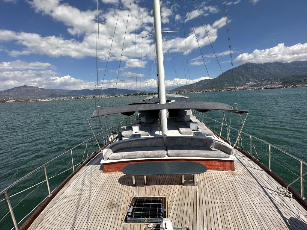 Aria gulet amenities exterior deck in Türkiye