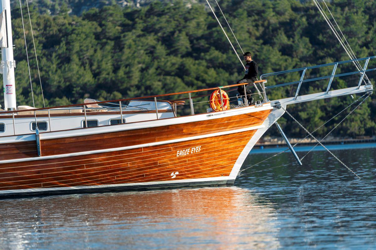 Eagle Eyes gulet amenities aerial view in Türkiye