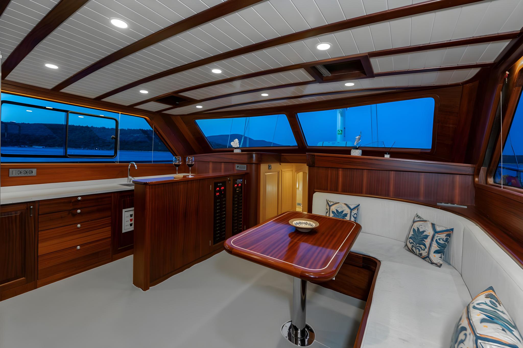 Eagle Eyes gulet amenities interior cabin in Türkiye