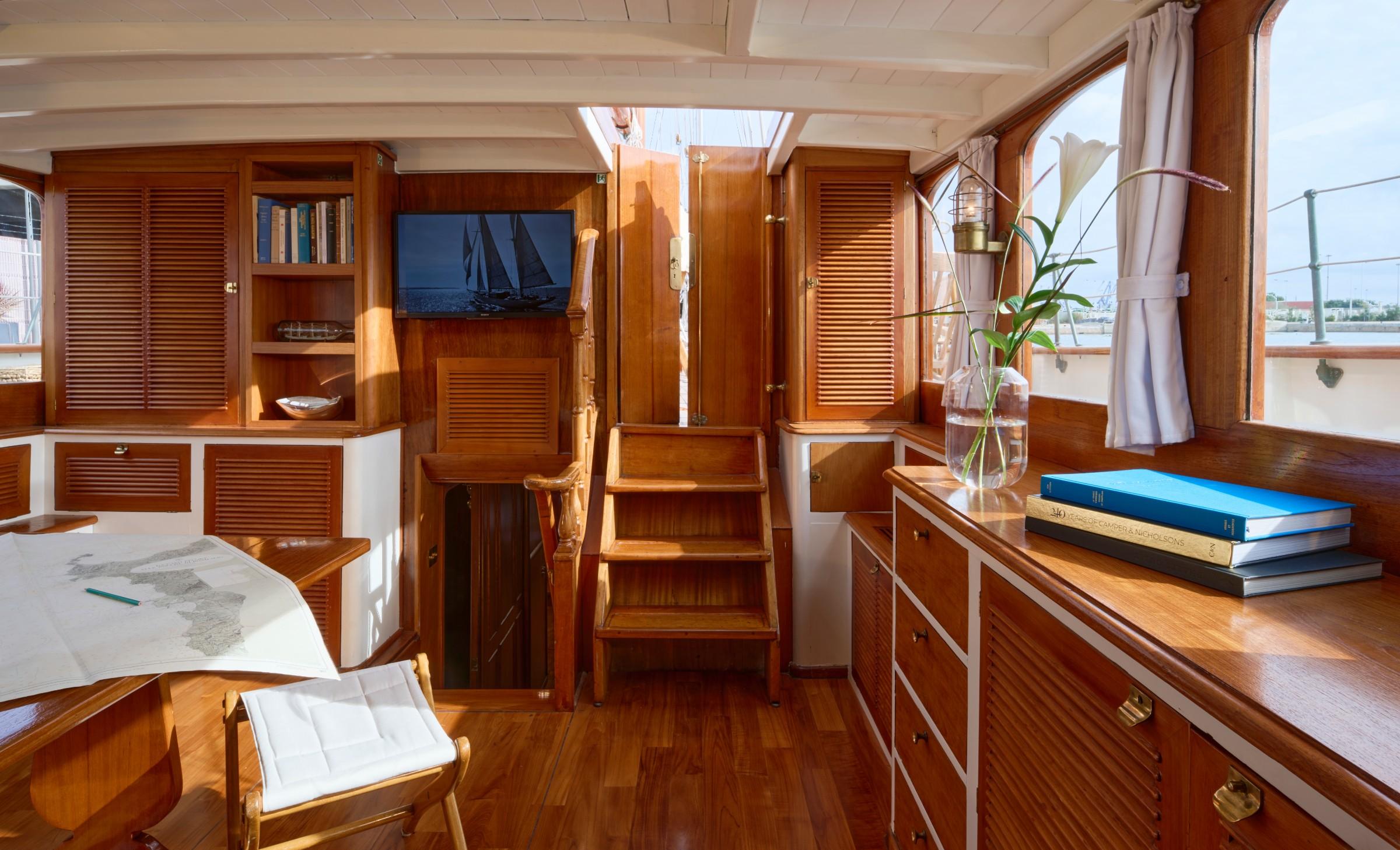 Black Swan gulet amenities interior cabin in France
