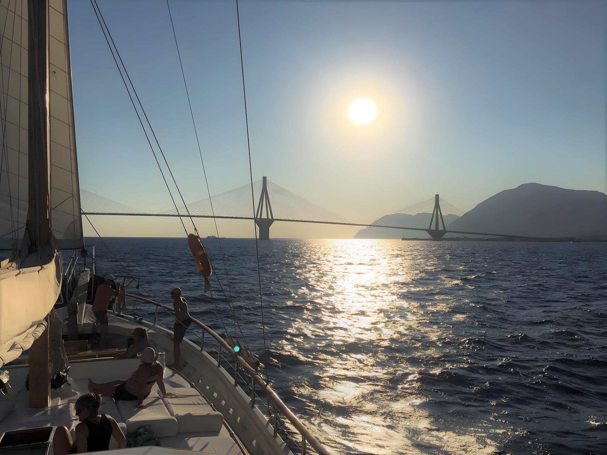 La Reine gulet amenities exterior deck in Greece