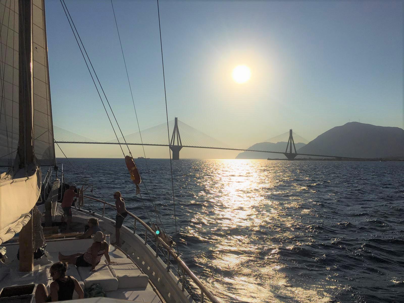 La Reine gulet amenities exterior deck in Greece