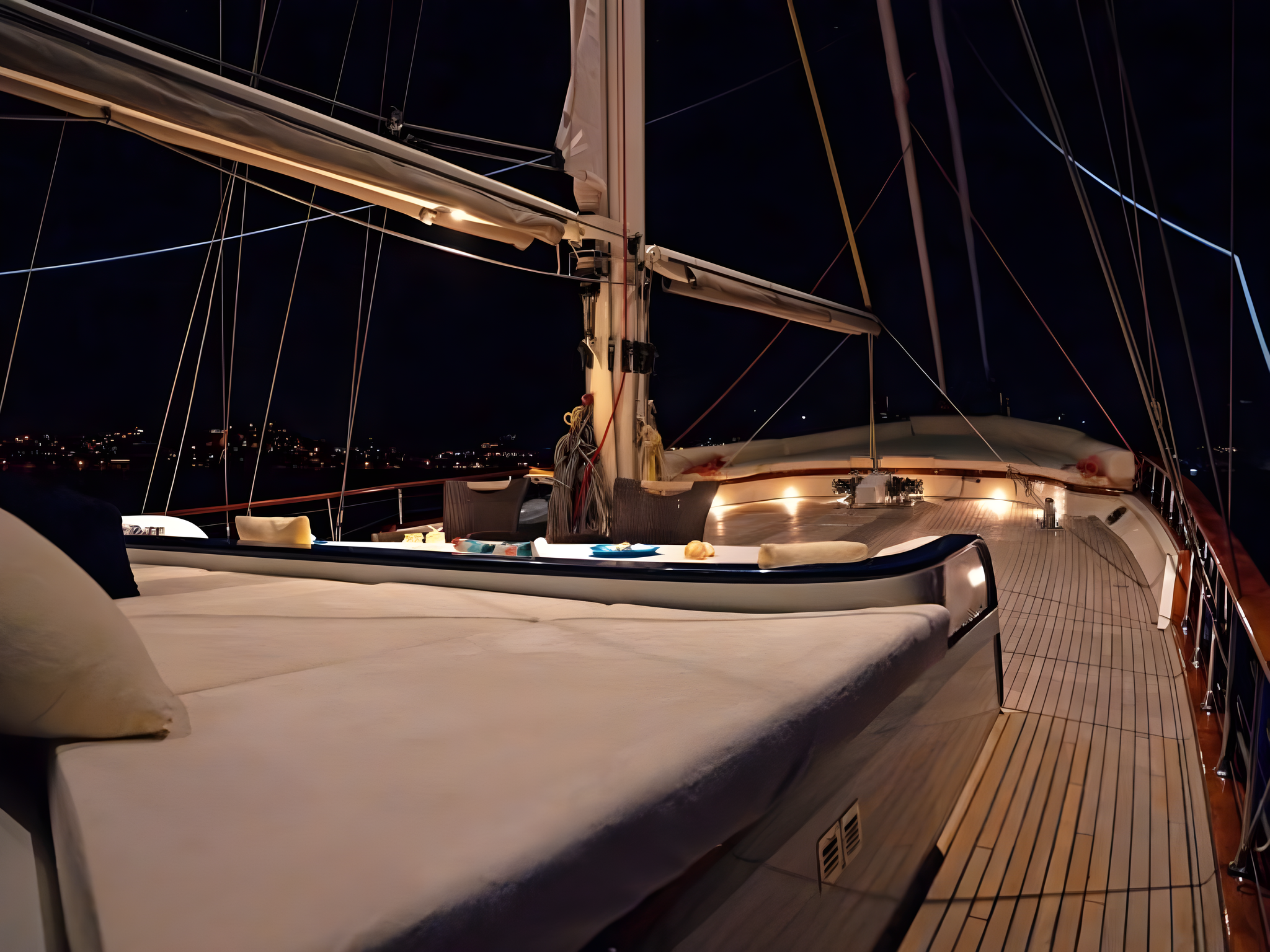 Double Eagle gulet amenities exterior deck in Türkiye