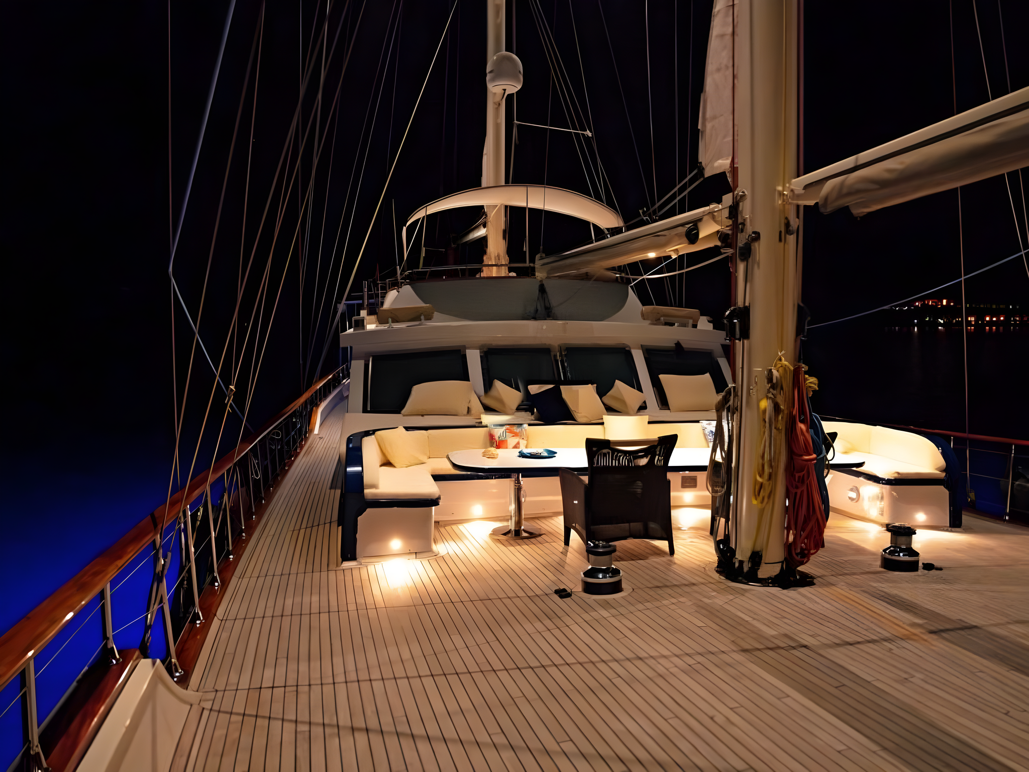 Double Eagle gulet amenities exterior deck in Türkiye