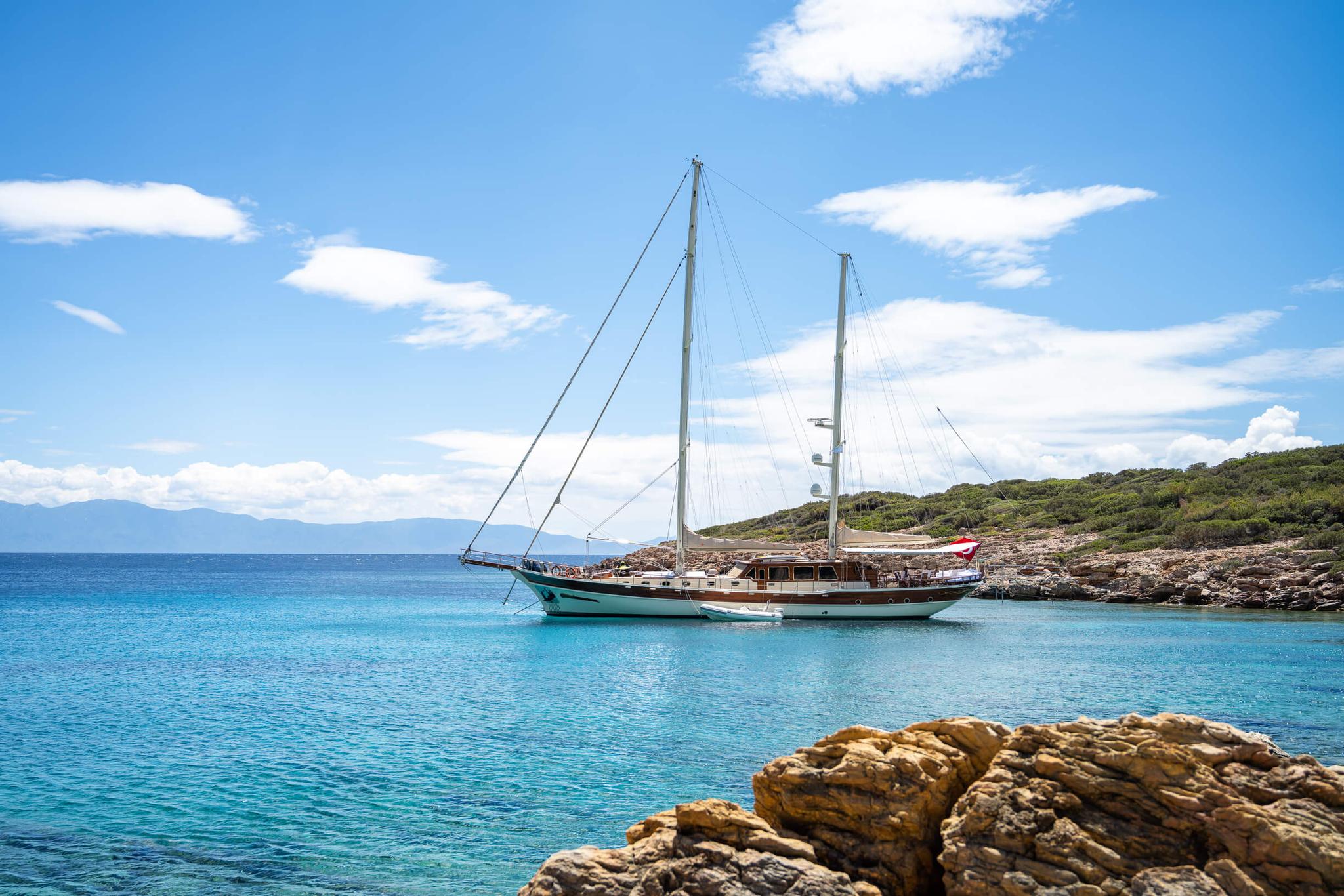 Estrella De Mar gulet exterior deck in Türkiye