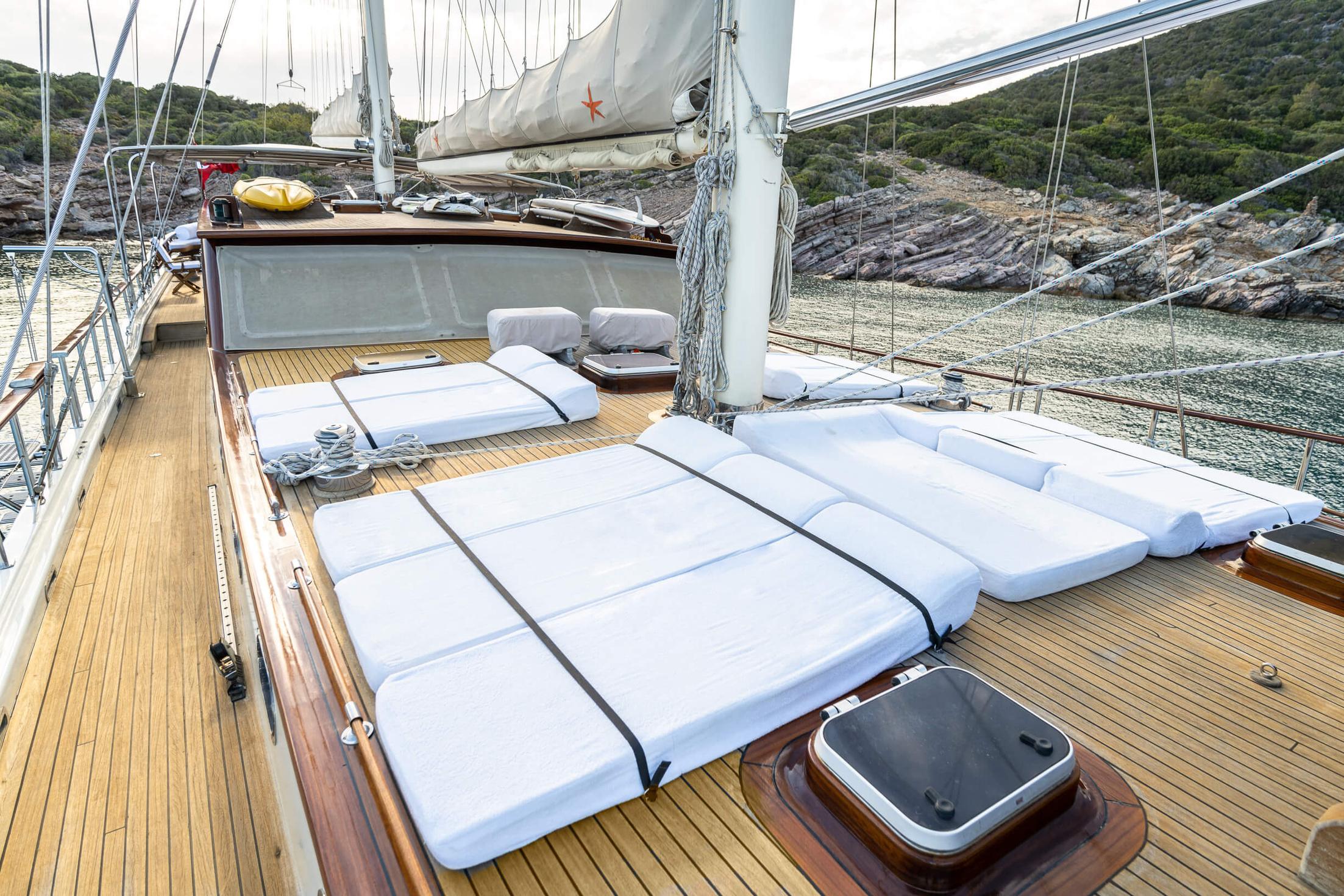 Estrella De Mar gulet amenities exterior deck in Türkiye