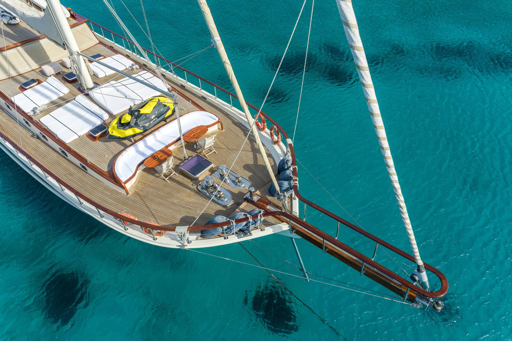 Estrella De Mar gulet aerial view in Türkiye