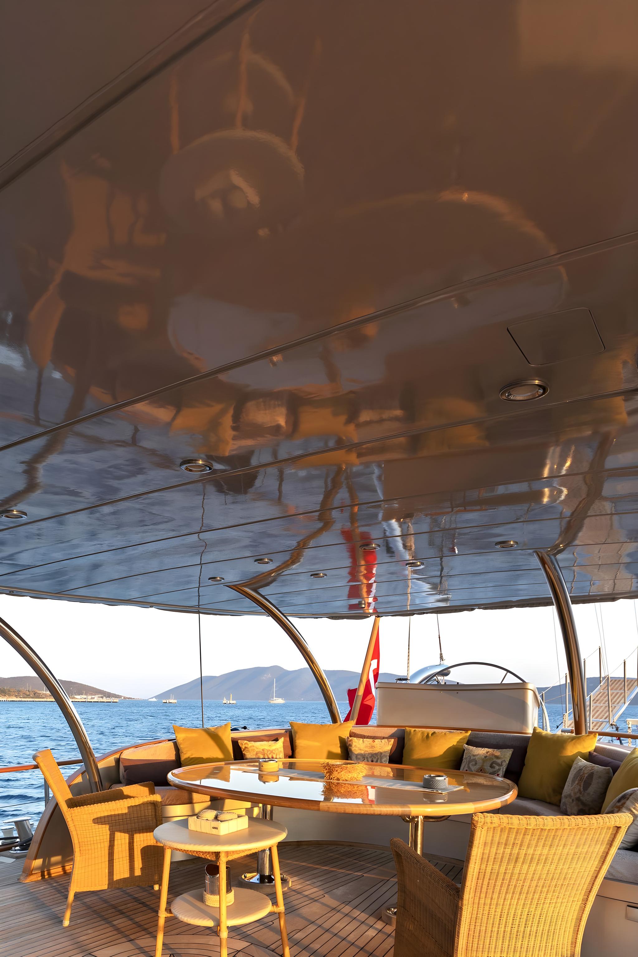 Estrella De Mar gulet exterior deck in Türkiye