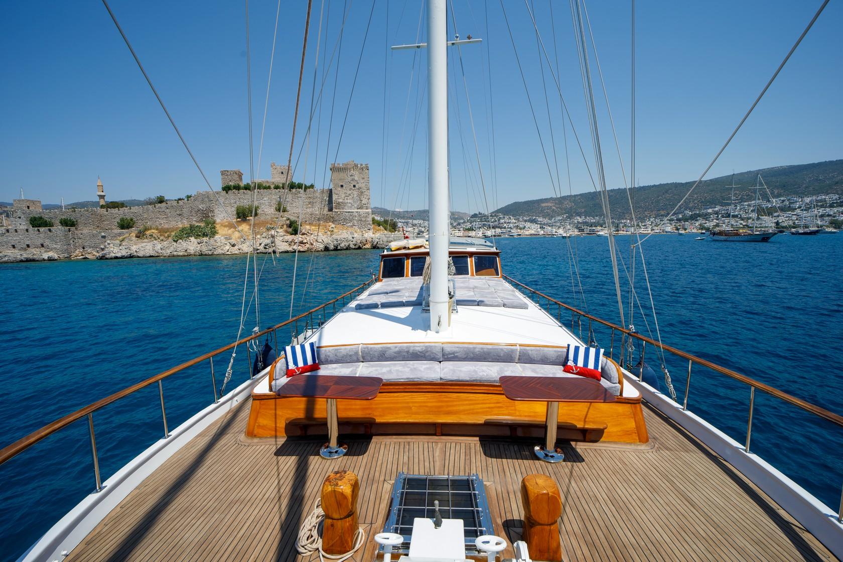 Ya Selam gulet amenities exterior deck in Türkiye