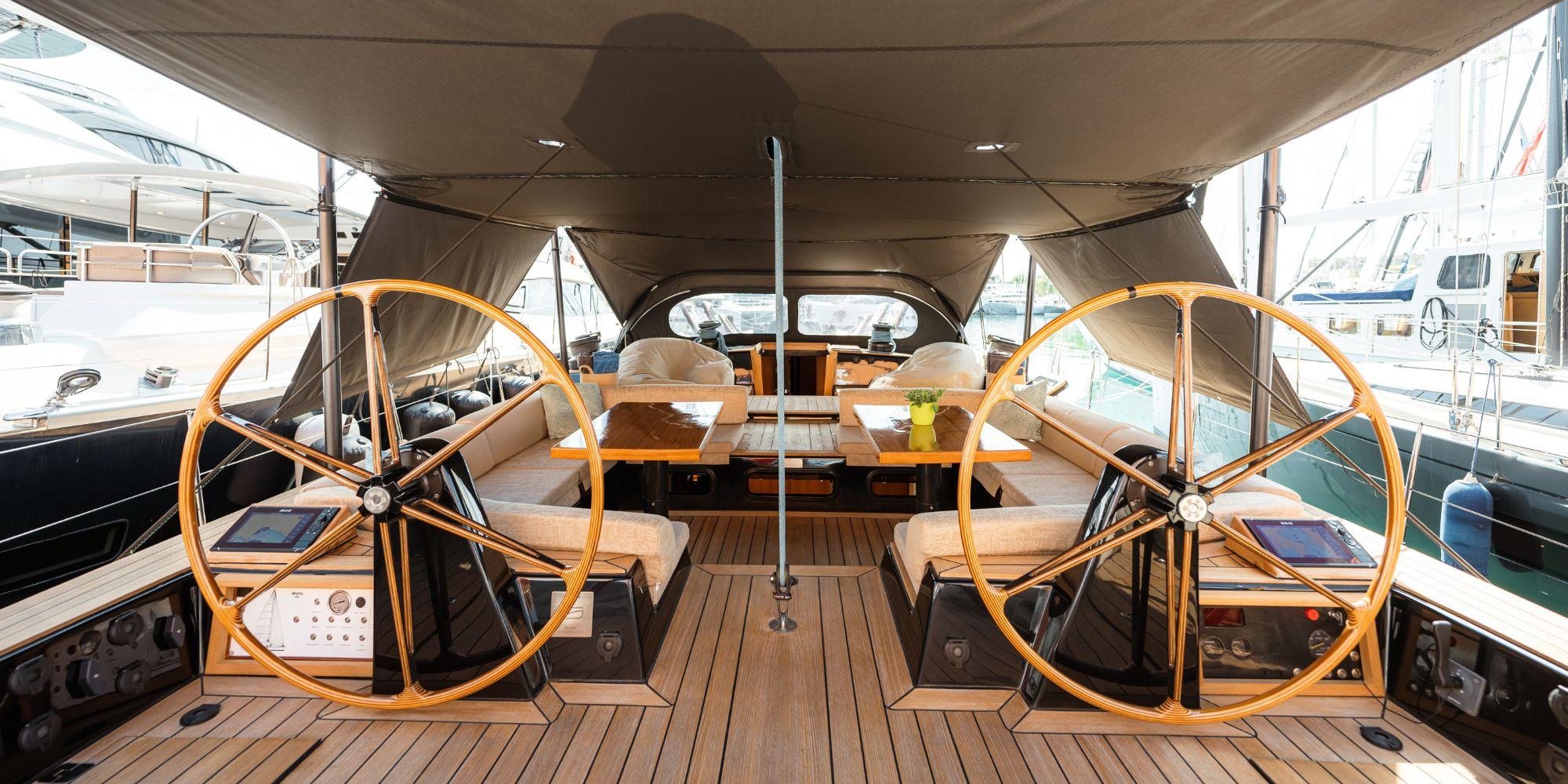 WALLY ONE gulet amenities exterior deck in France