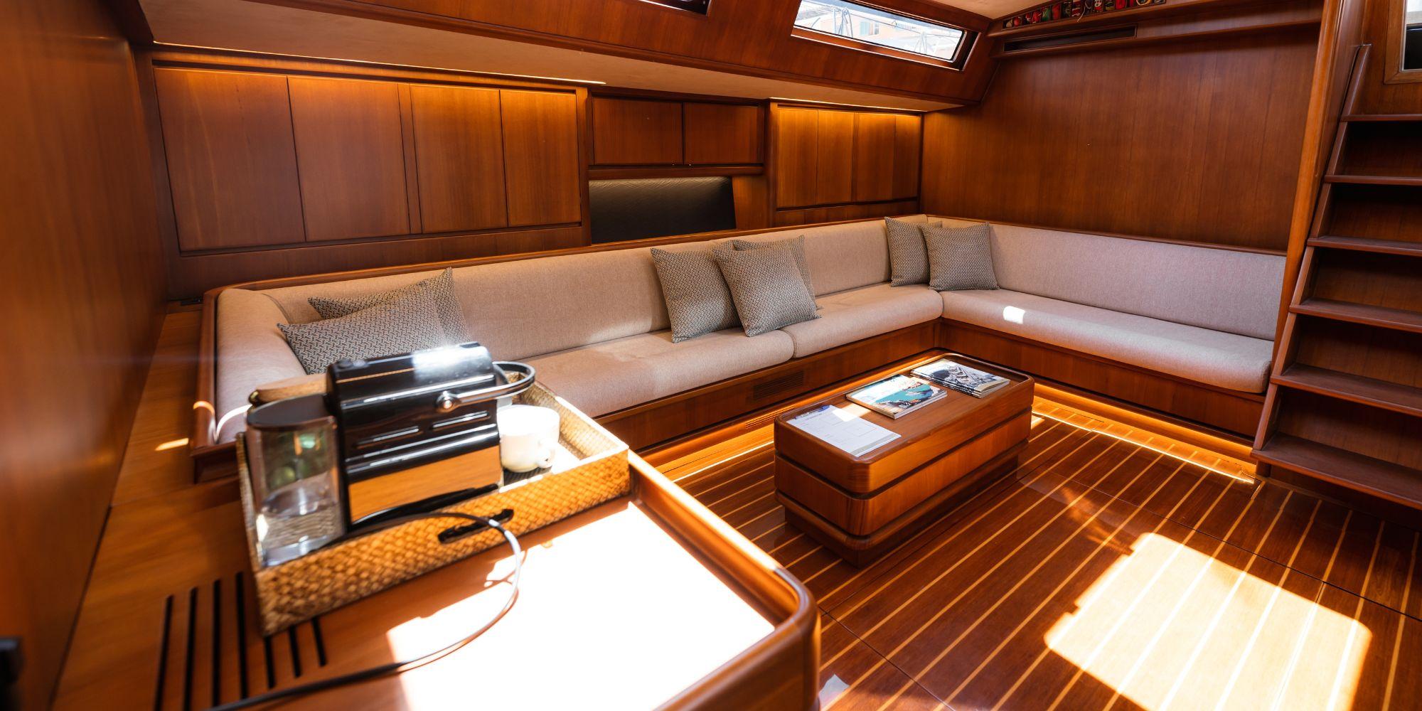 WALLY ONE gulet amenities interior cabin in France