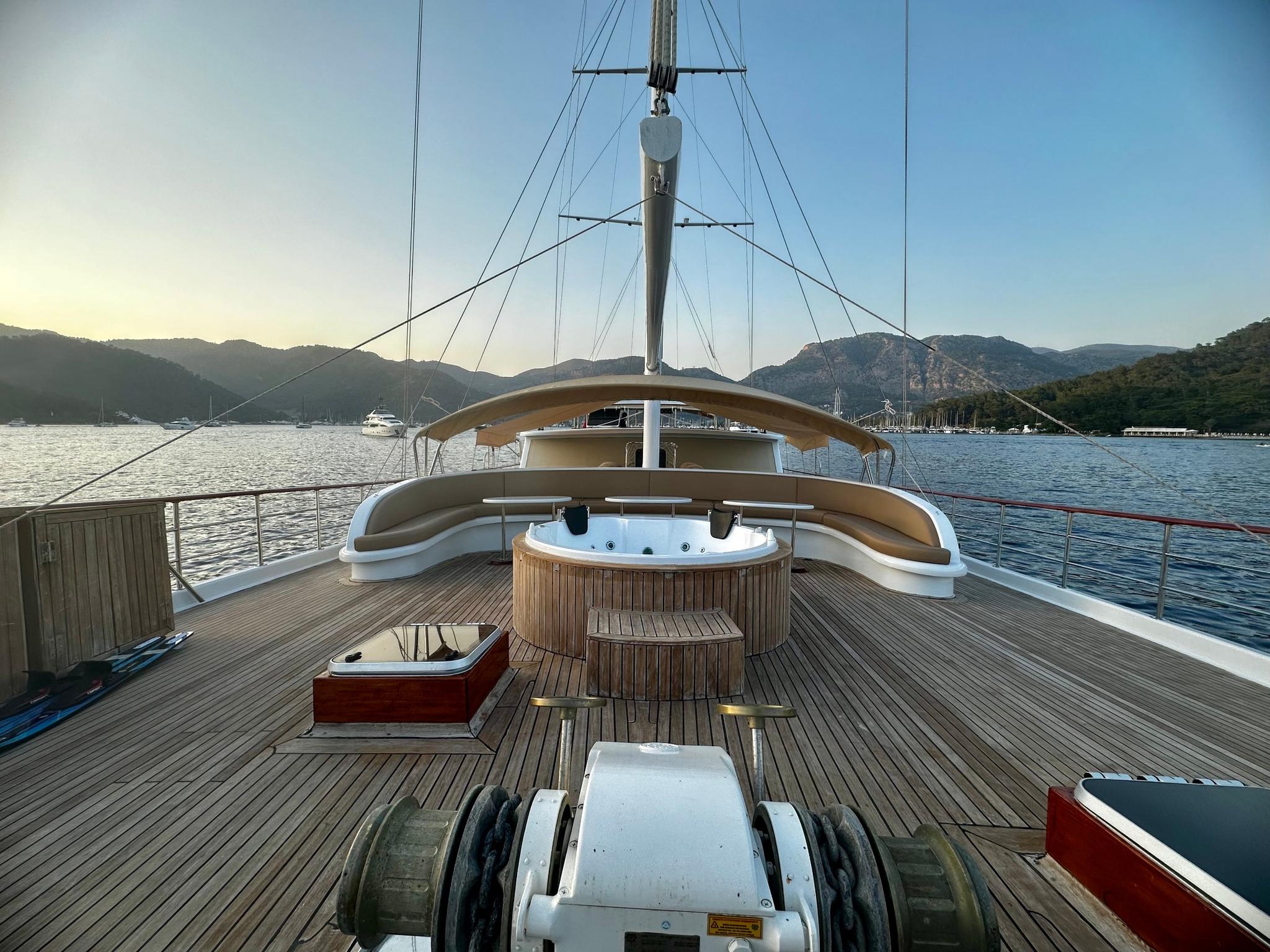 Kocaoğlan 1 gulet amenities exterior deck in Türkiye