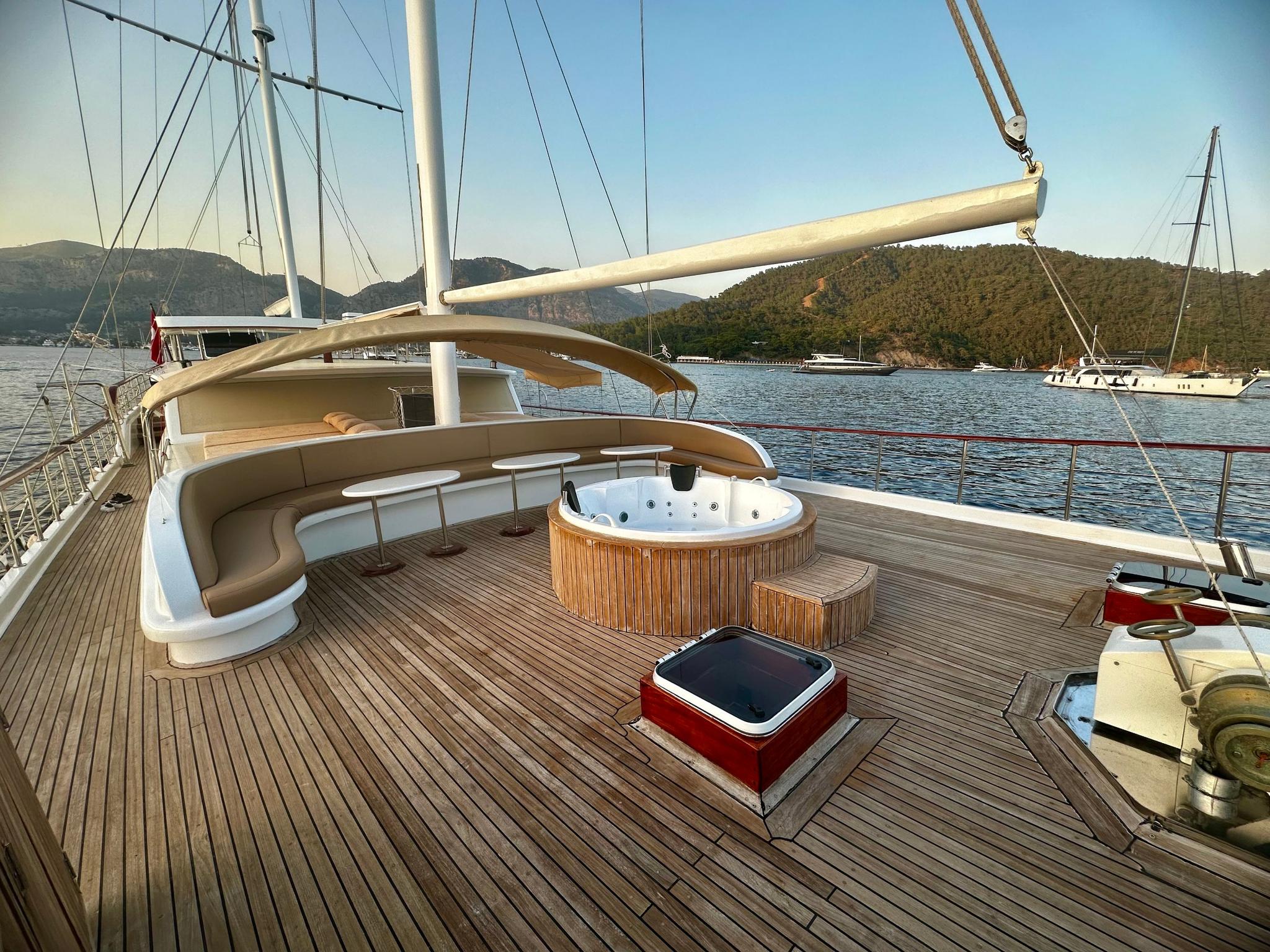 Kocaoğlan 1 gulet amenities exterior deck in Türkiye