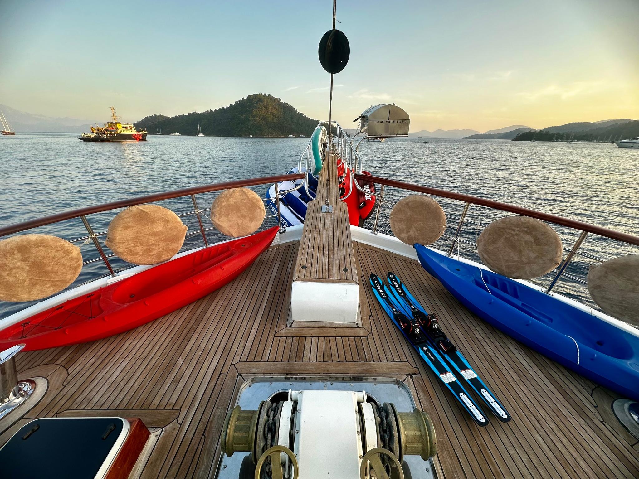 Kocaoğlan 1 gulet amenities exterior deck in Türkiye