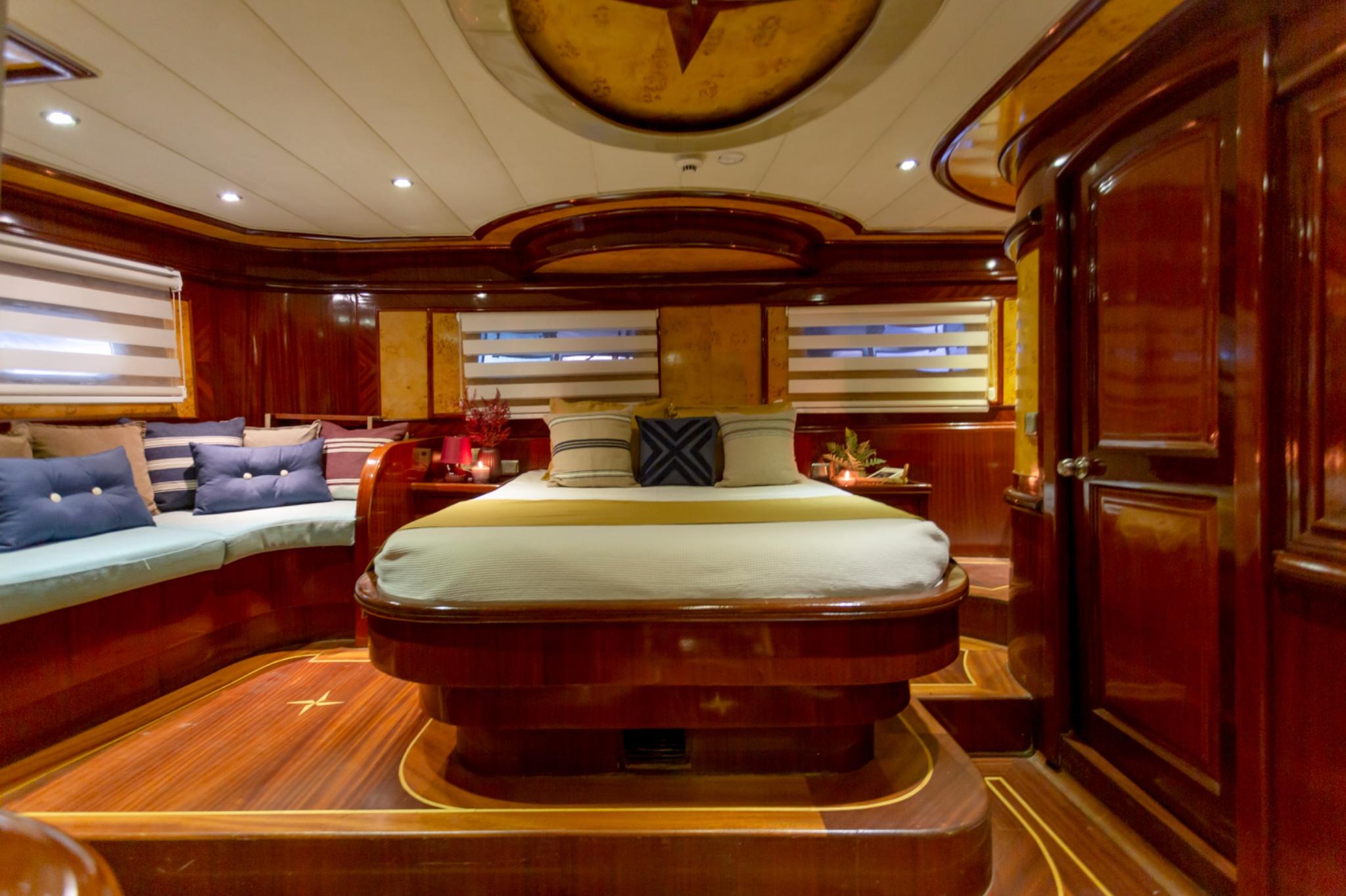 Yuce Bey 1 gulet accommodation interior cabin in Türkiye