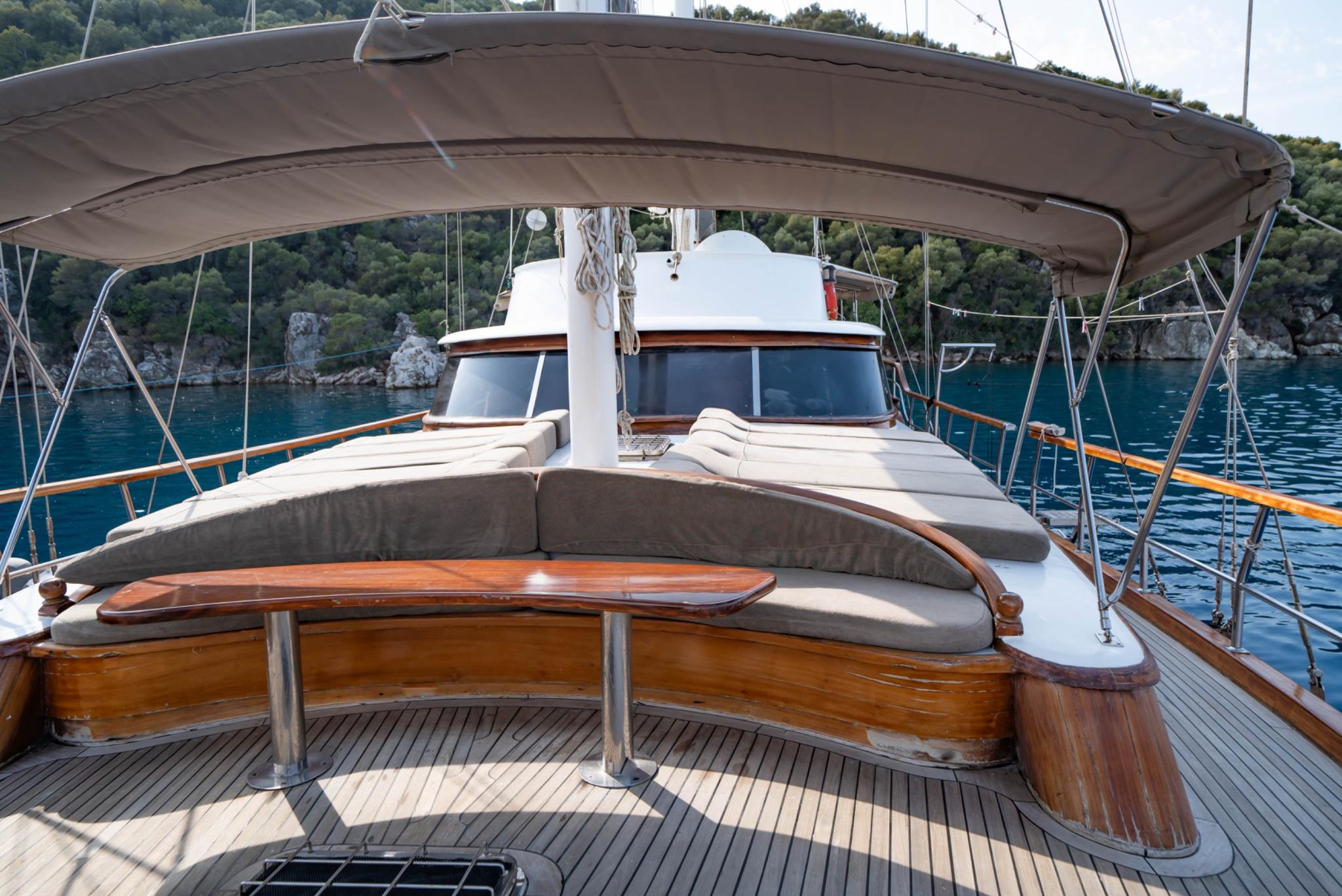 Yuce Bey 1 gulet amenities exterior deck in Türkiye