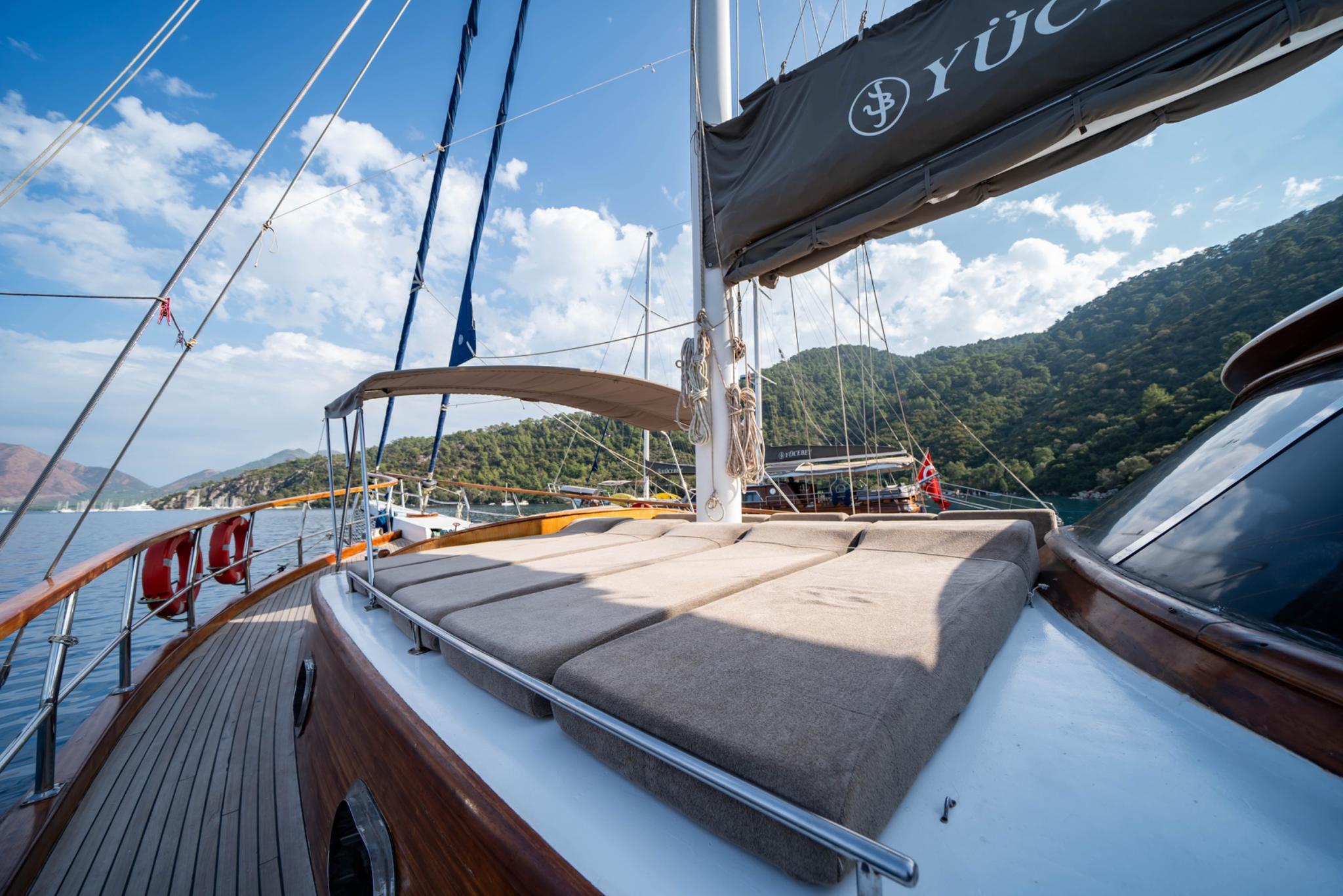 Yuce Bey 1 gulet amenities exterior deck in Türkiye