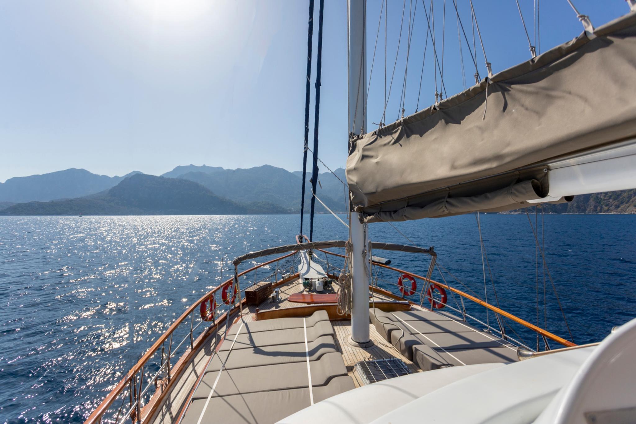 Yuce Bey 1 gulet amenities exterior deck in Türkiye