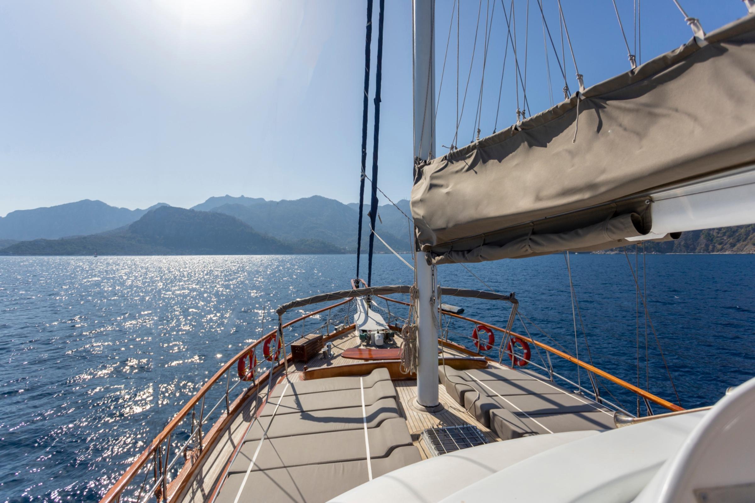 Yuce Bey 1 gulet amenities exterior deck in Türkiye
