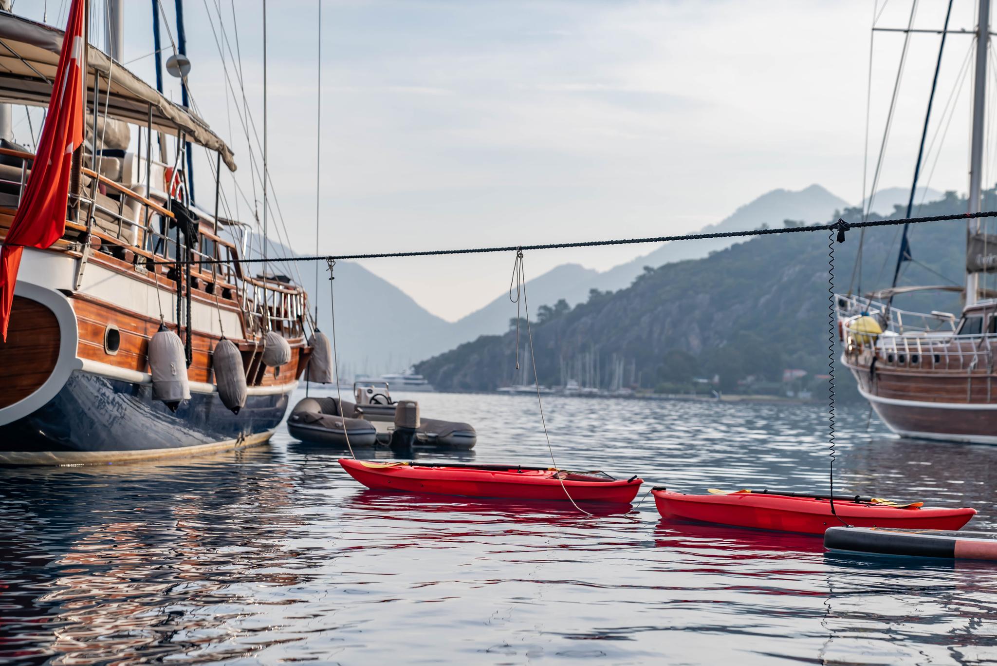 Yuce Bey 1 gulet amenities aerial view in Türkiye