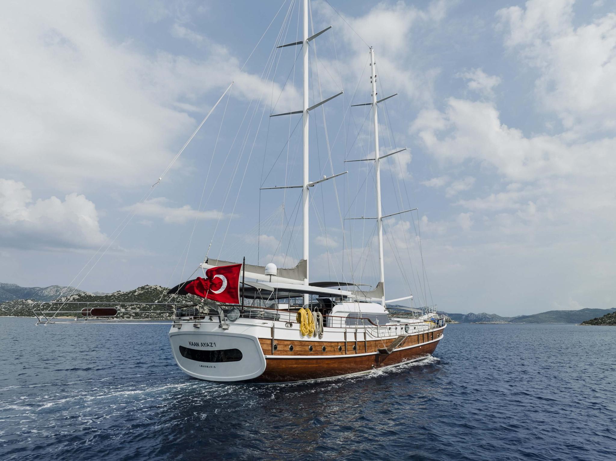 Kaan Ayaz gulet amenities exterior deck in Türkiye