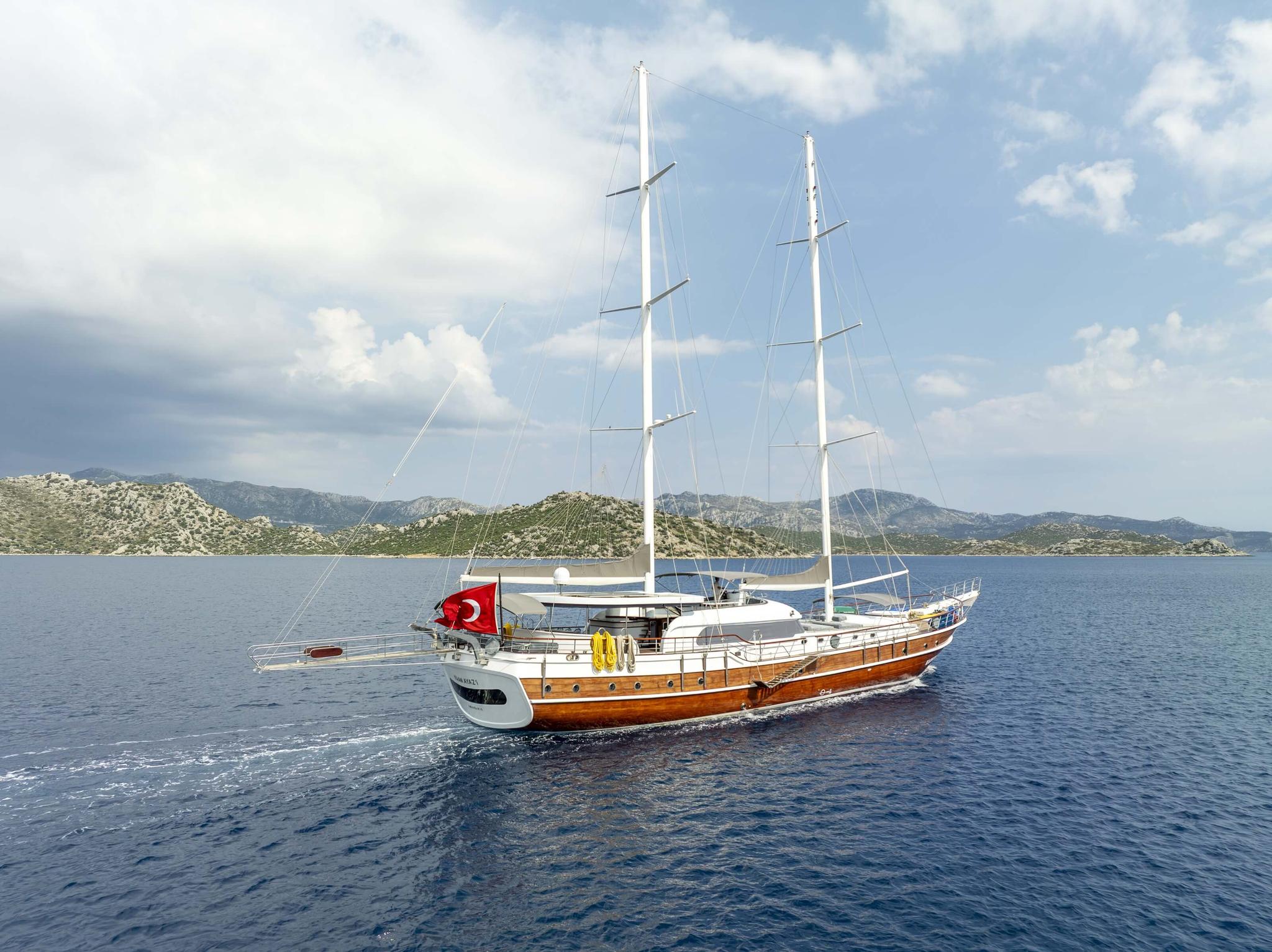 Kaan Ayaz gulet amenities exterior deck in Türkiye