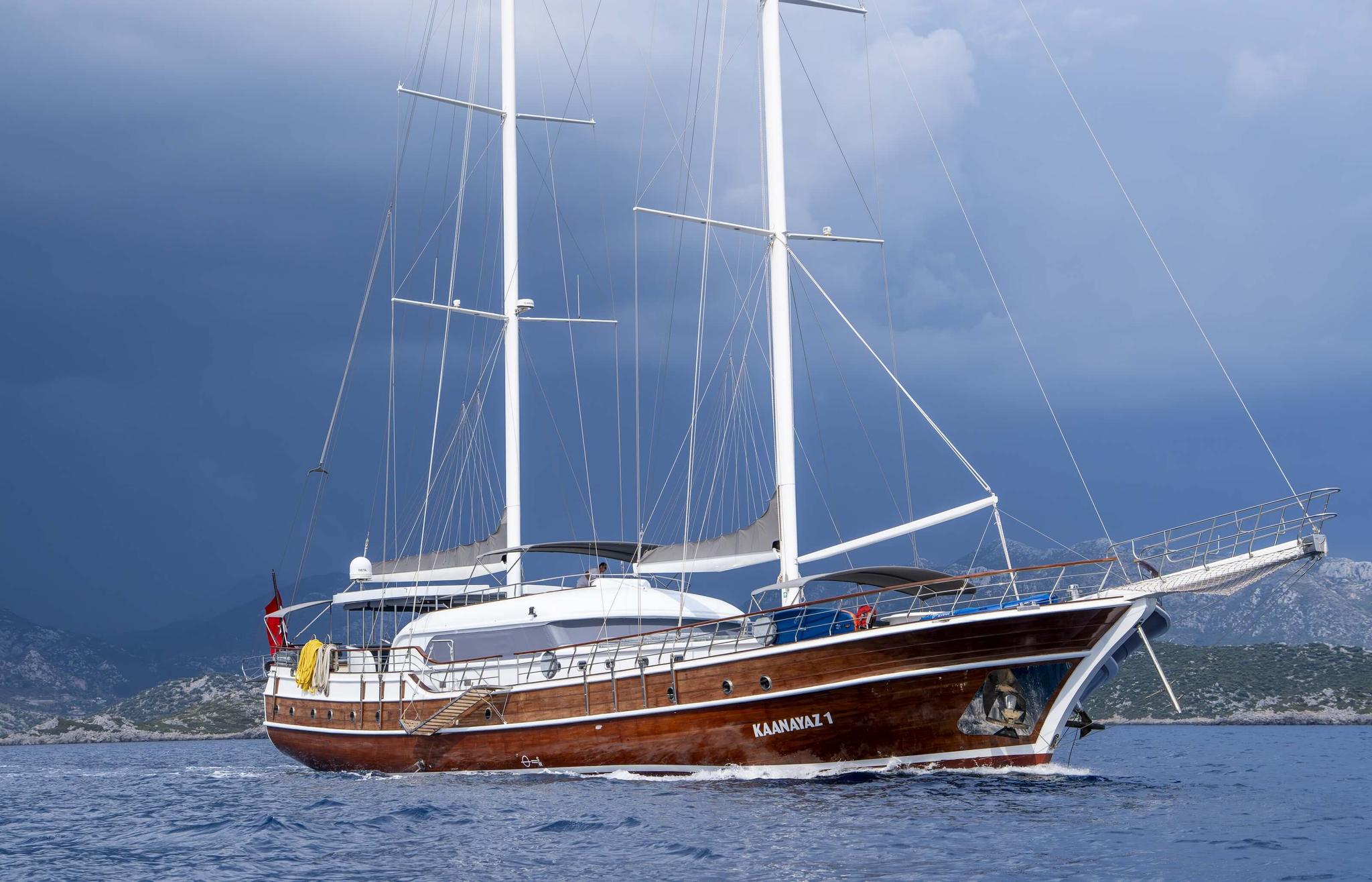 Kaan Ayaz gulet amenities exterior deck in Türkiye