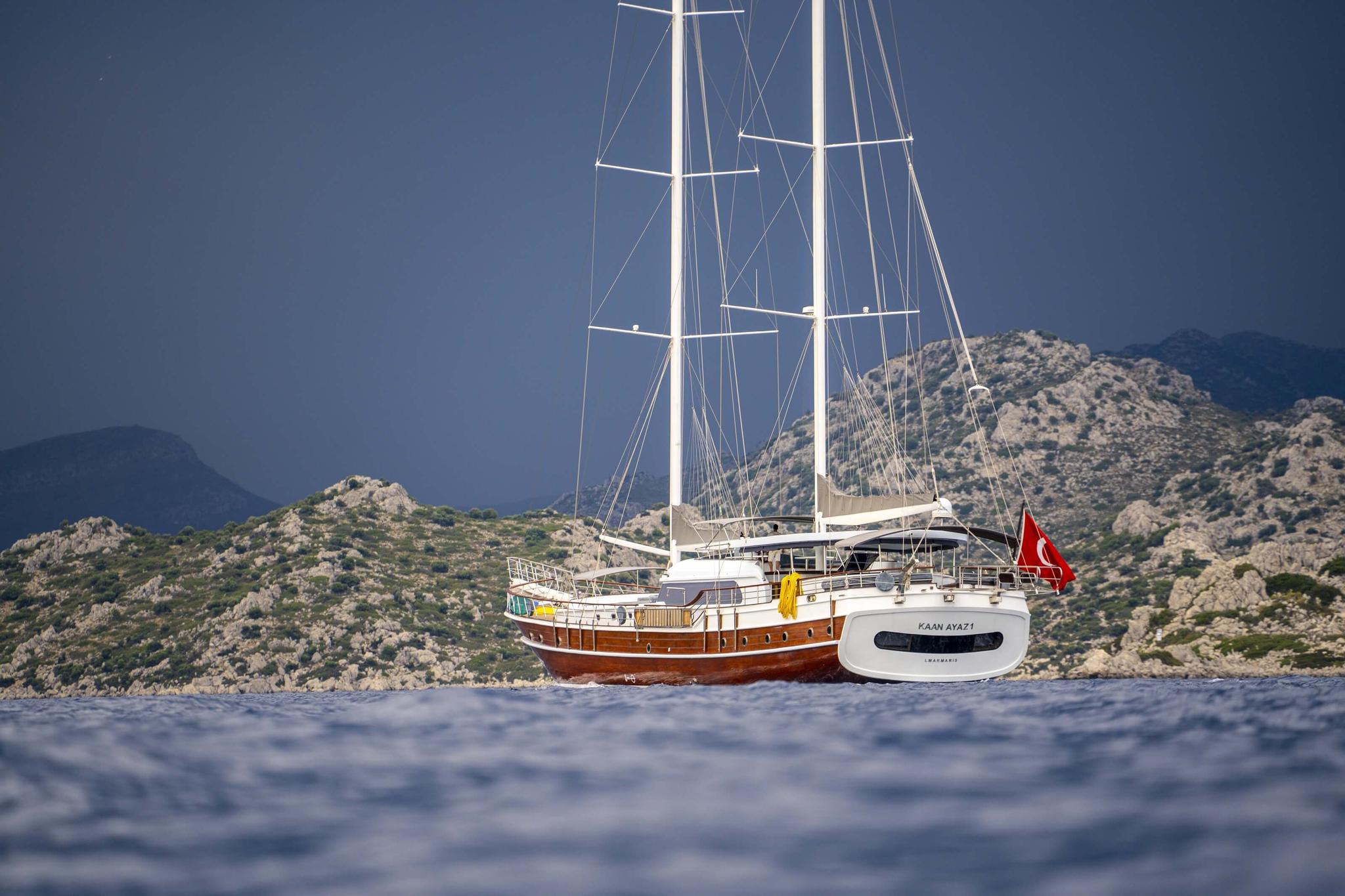 Kaan Ayaz gulet amenities exterior deck in Türkiye