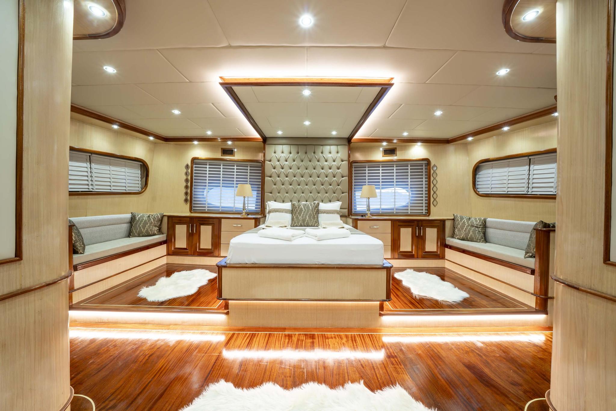 Kaan Ayaz gulet accommodation interior cabin in Türkiye