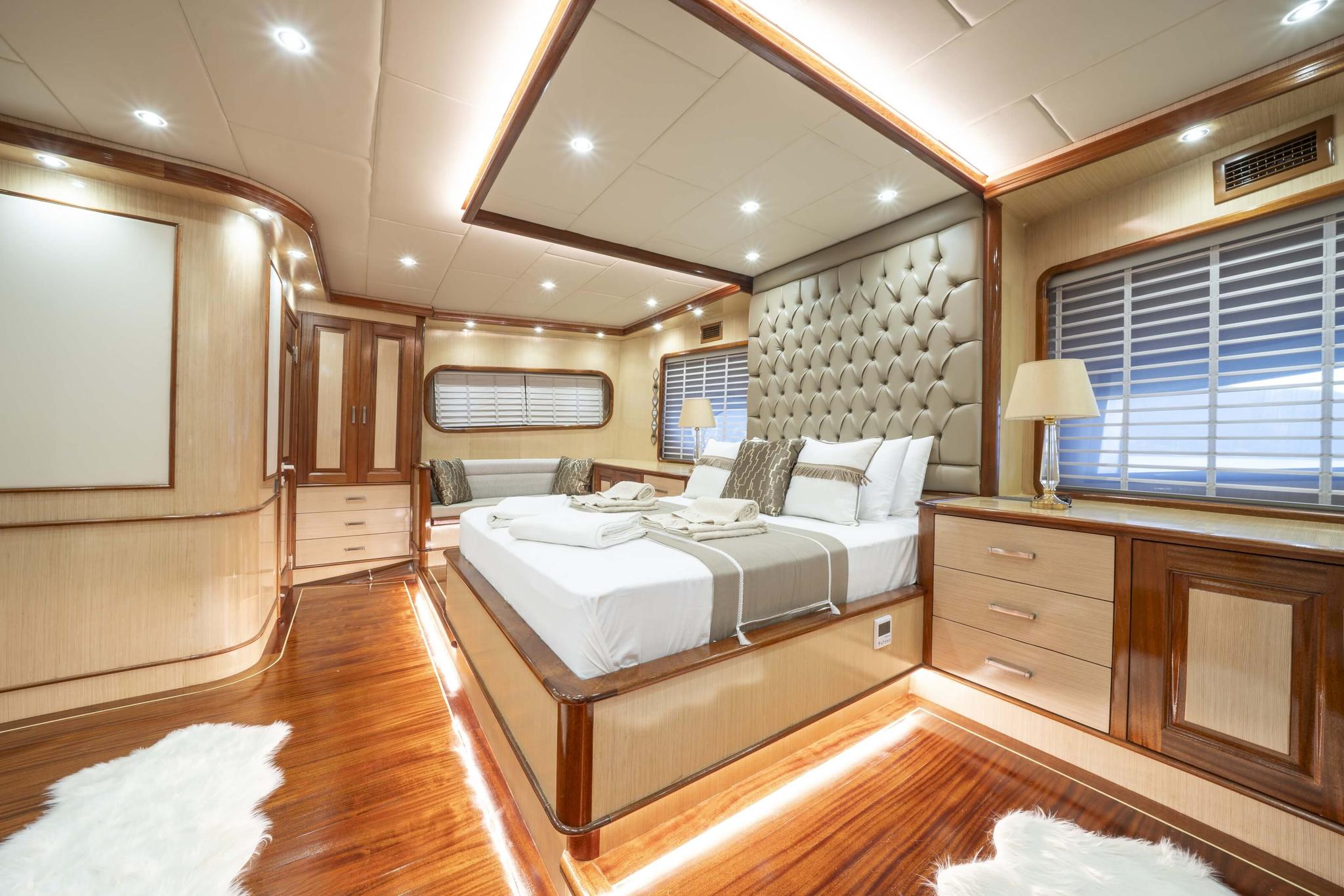 Kaan Ayaz gulet accommodation interior cabin in Türkiye