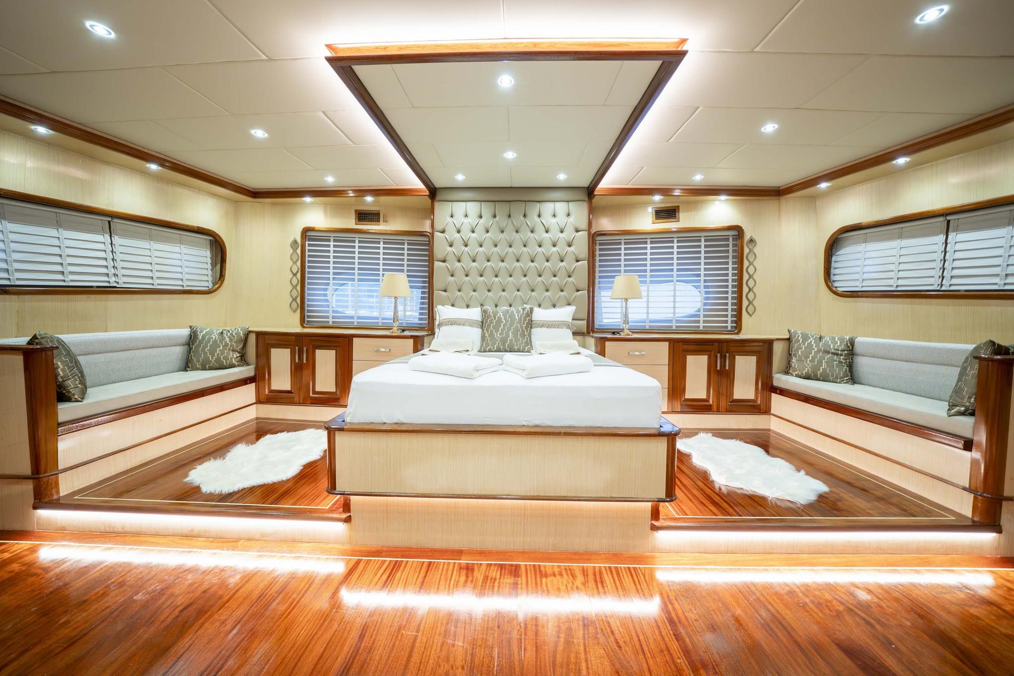 Kaan Ayaz gulet accommodation interior cabin in Türkiye