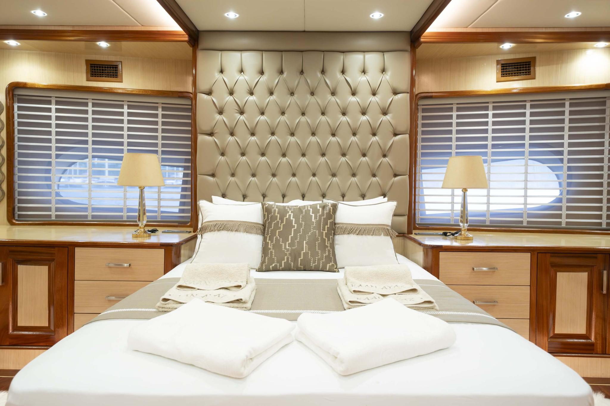 Kaan Ayaz gulet accommodation interior cabin in Türkiye