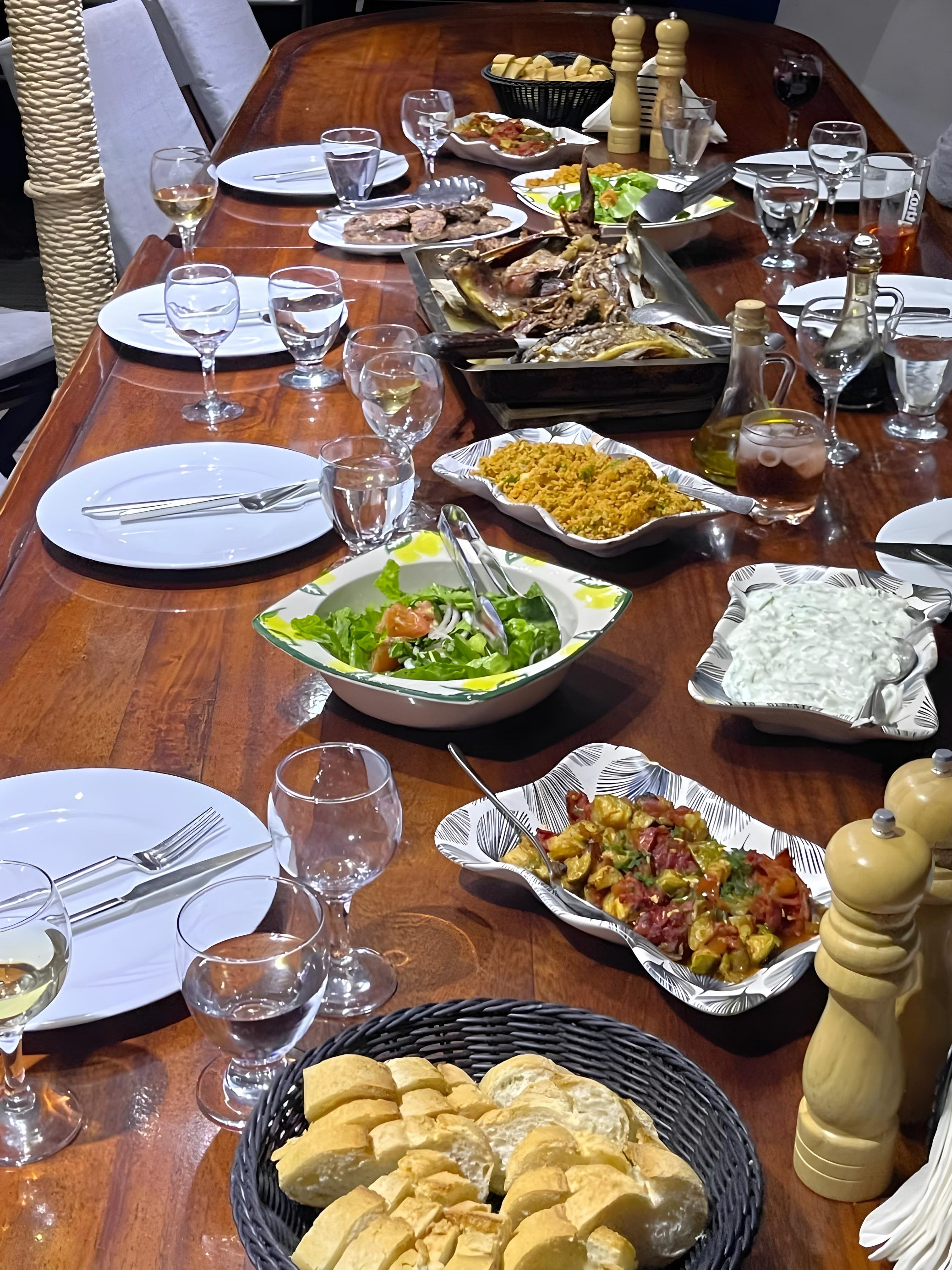 Athena A gulet amenities lifestyle dining in Greece