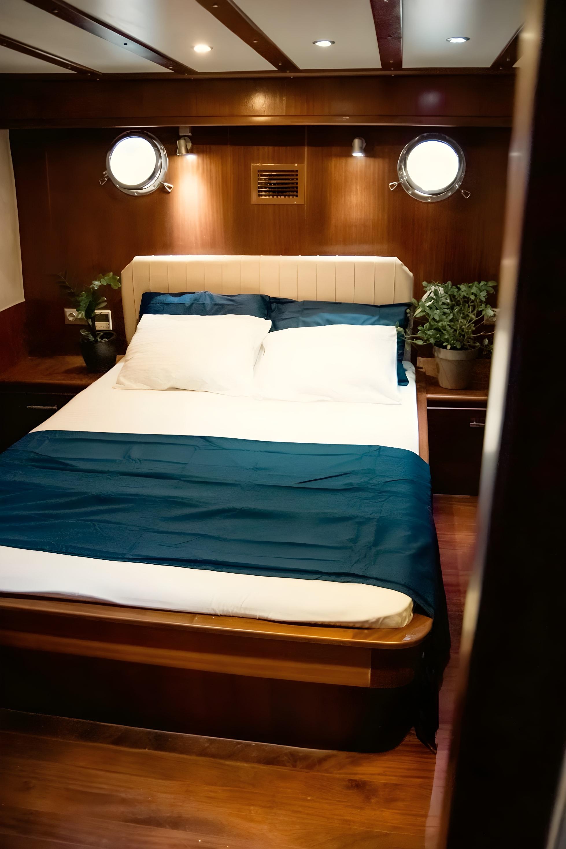 Athena A gulet accommodation interior cabin in Greece