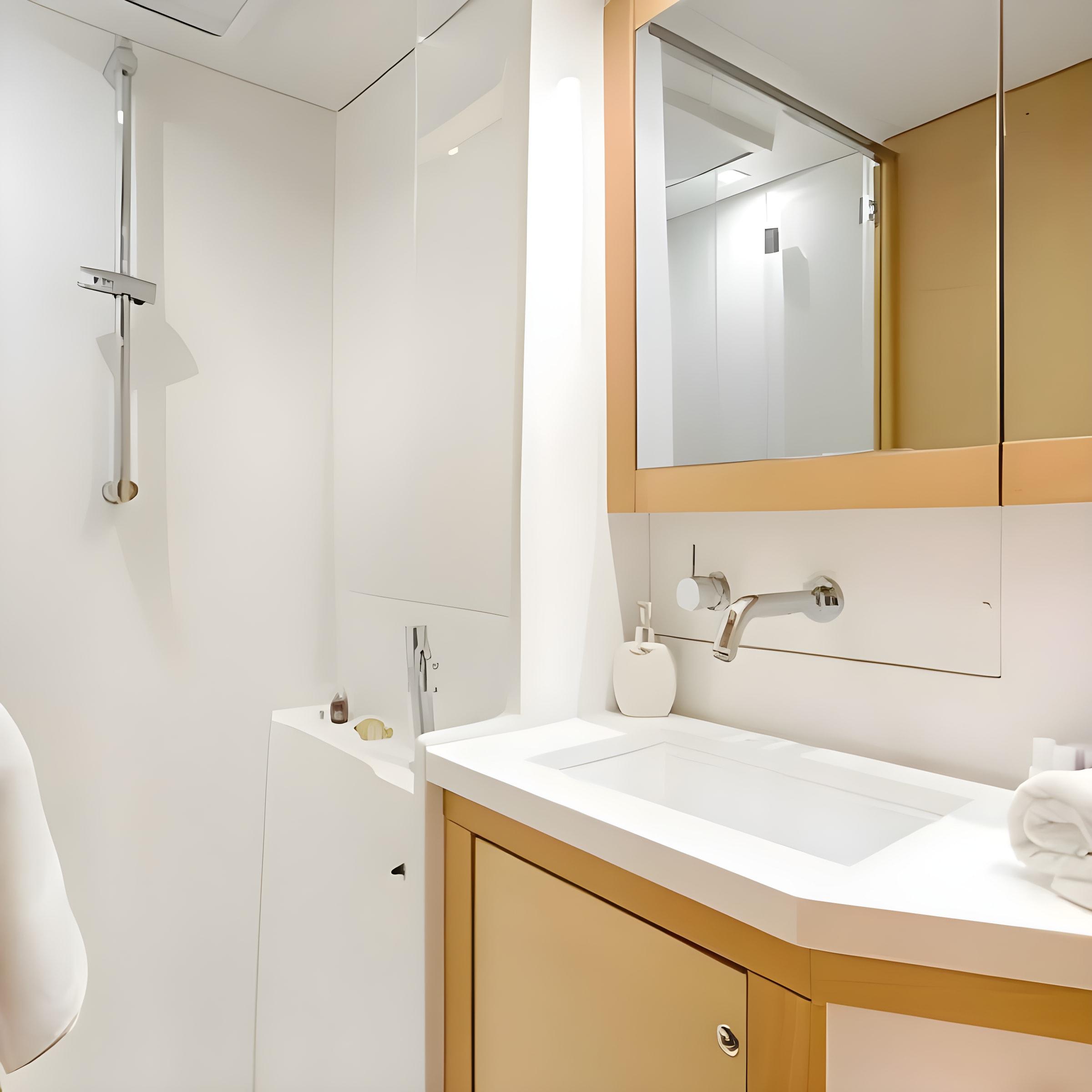 Lagoon 450F gulet accommodation interior cabin in Greece