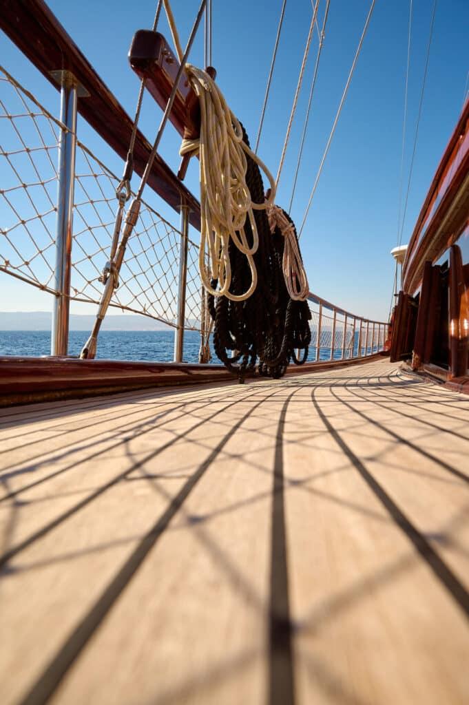 Linda gulet amenities exterior deck in Croatia