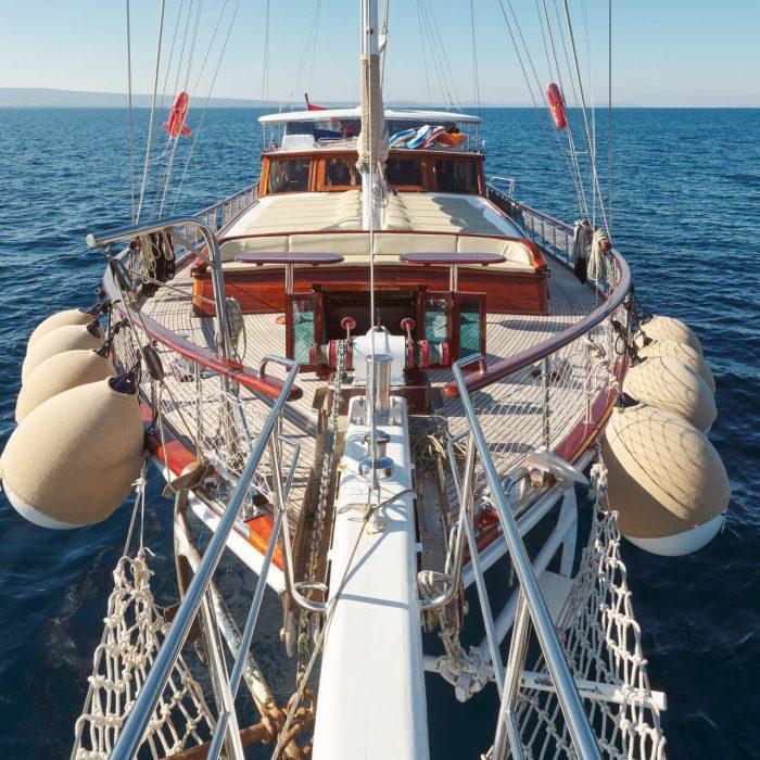 Linda gulet amenities exterior deck in Croatia