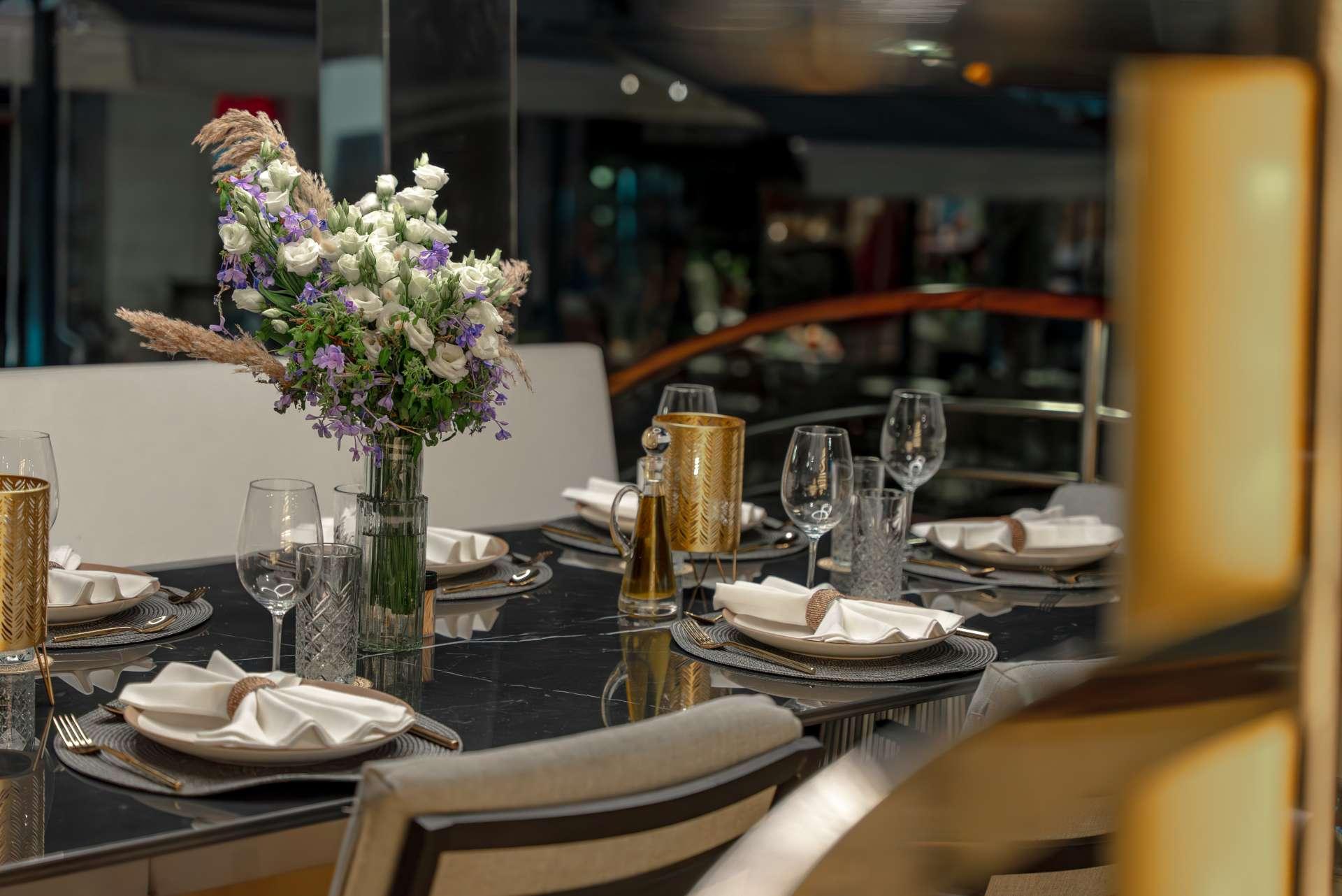 Santa Clara gulet amenities lifestyle dining in Croatia