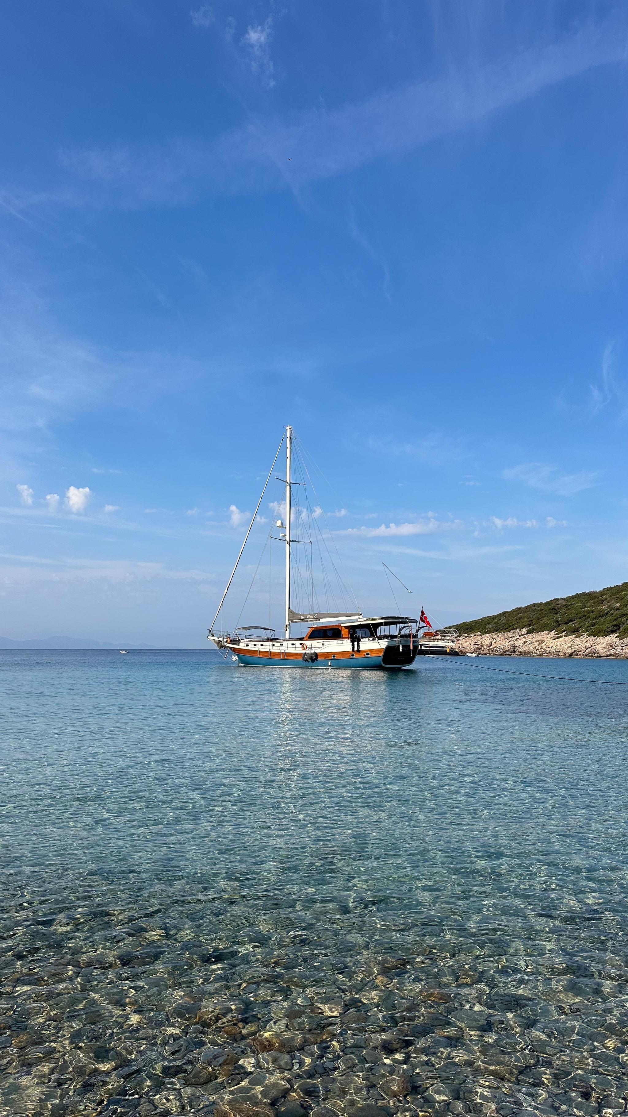 Su Perisi C gulet amenities aerial view in Türkiye