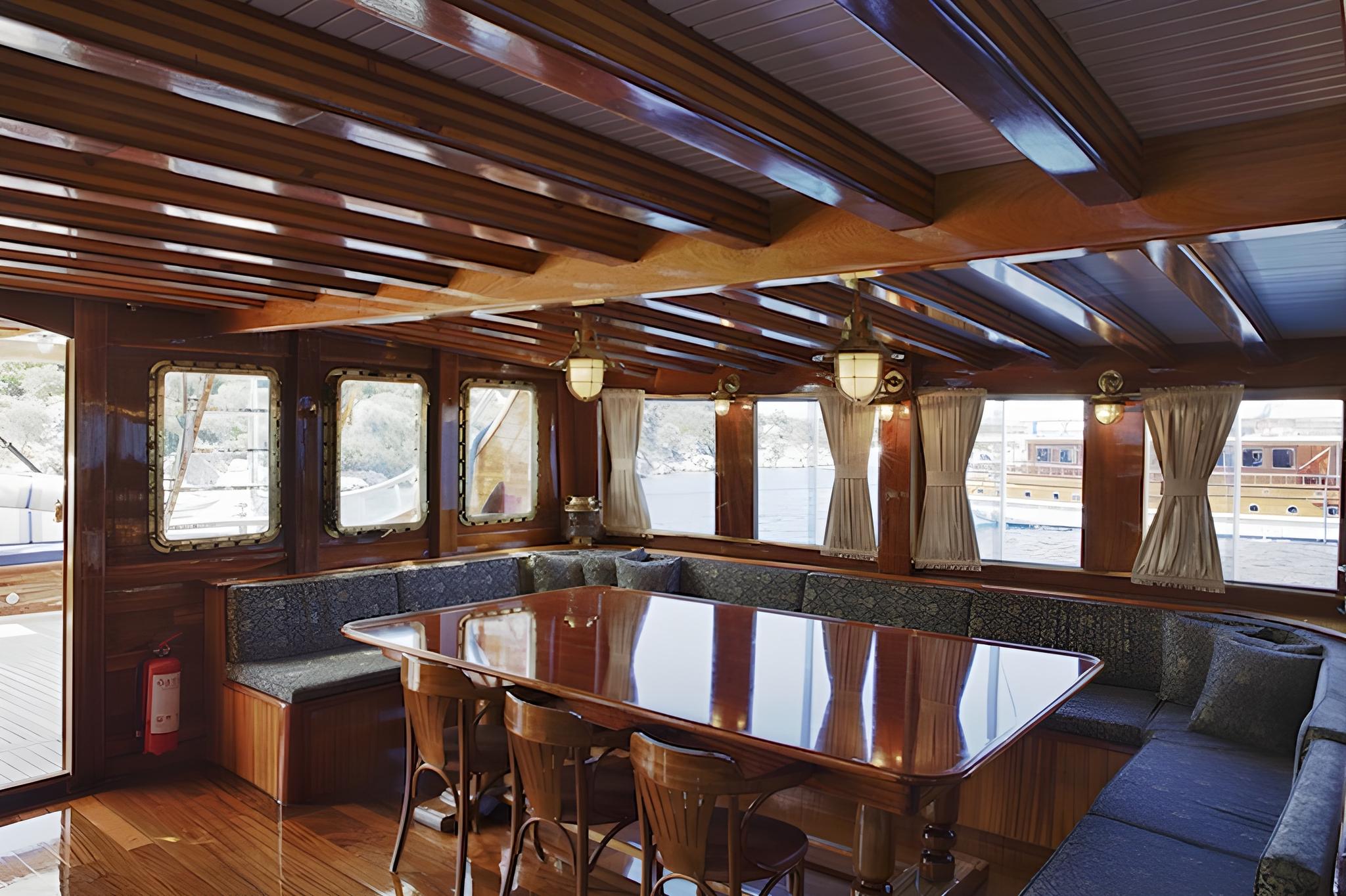 Grand Admiral gulet amenities interior cabin in Türkiye