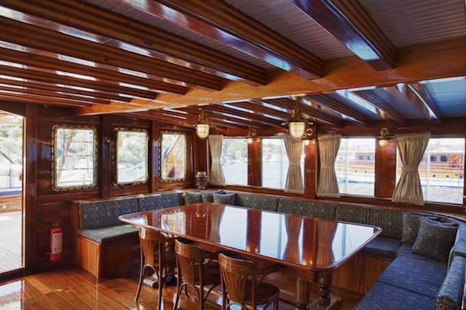 Grand Admiral gulet amenities interior cabin in Türkiye