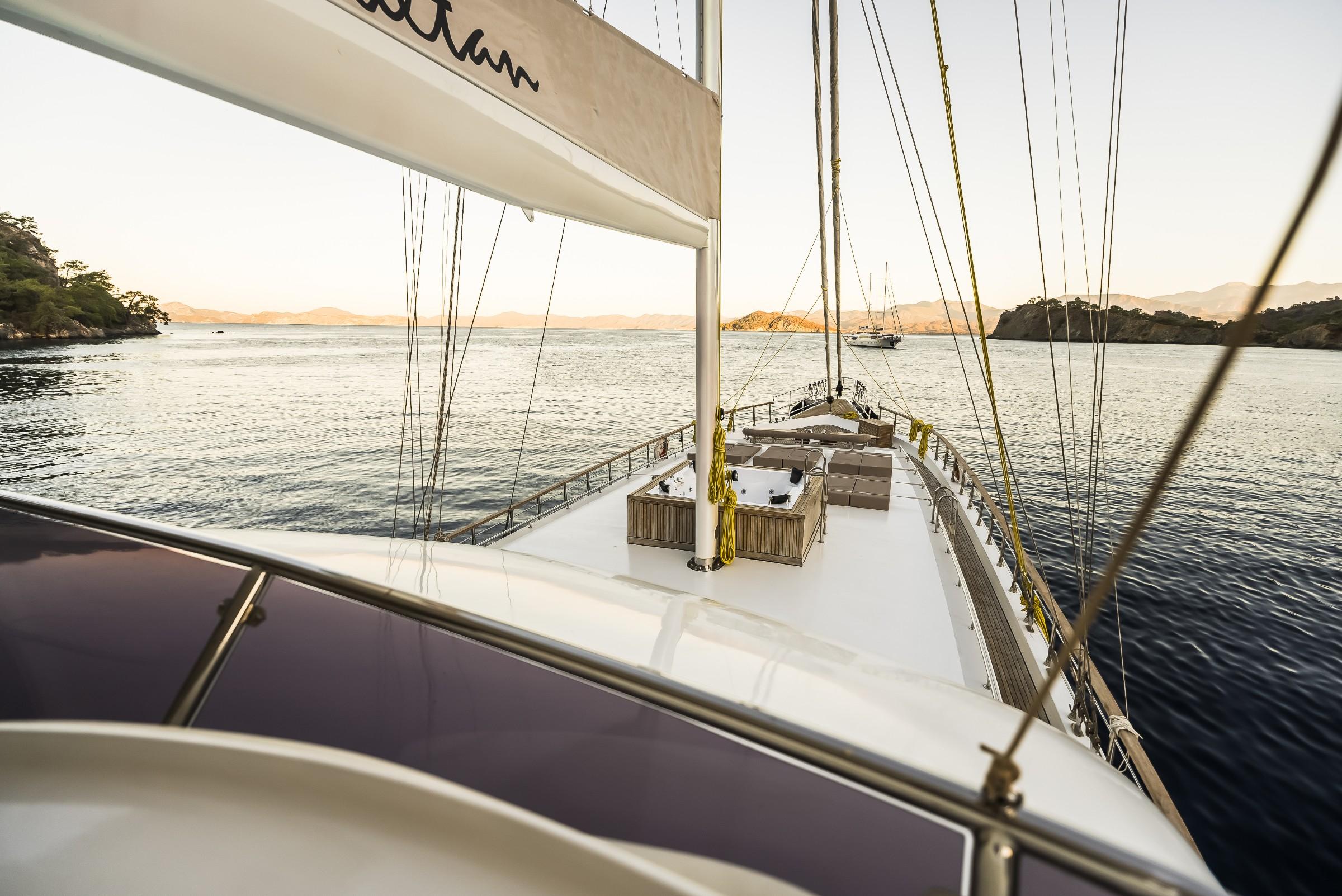 Belgin Sultan gulet amenities exterior deck in Türkiye