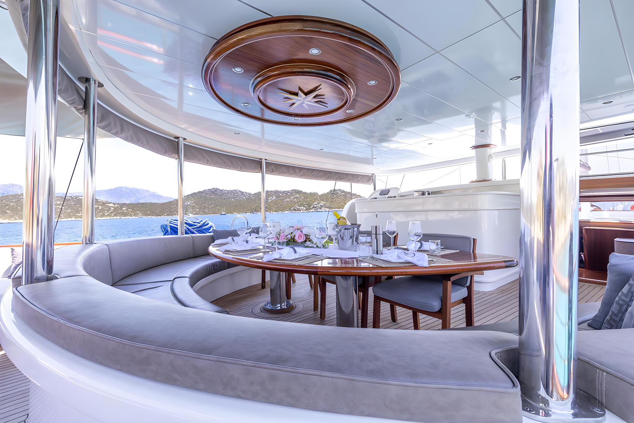 Aqua Bella gulet amenities exterior deck in Türkiye