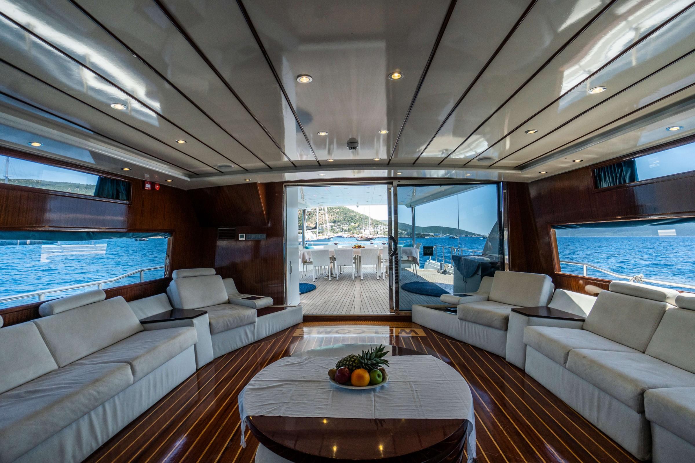 Esma Sultan gulet amenities interior cabin in Türkiye