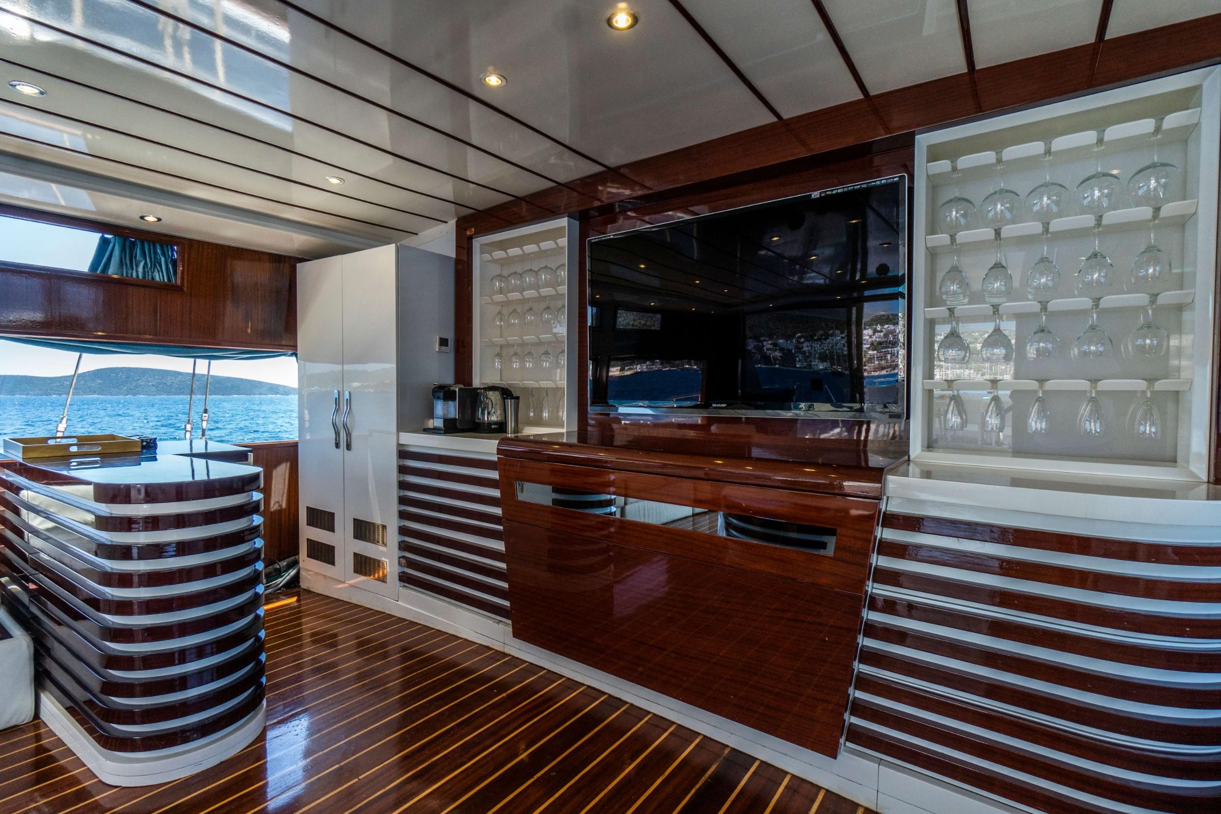Esma Sultan gulet interior cabin in Türkiye