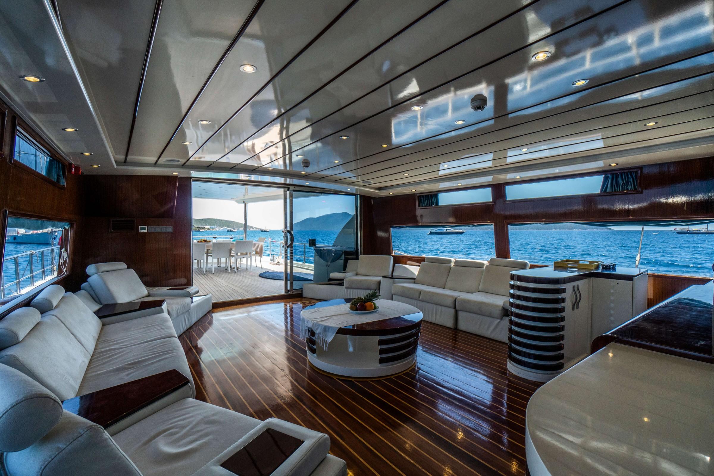 Esma Sultan gulet amenities interior cabin in Türkiye