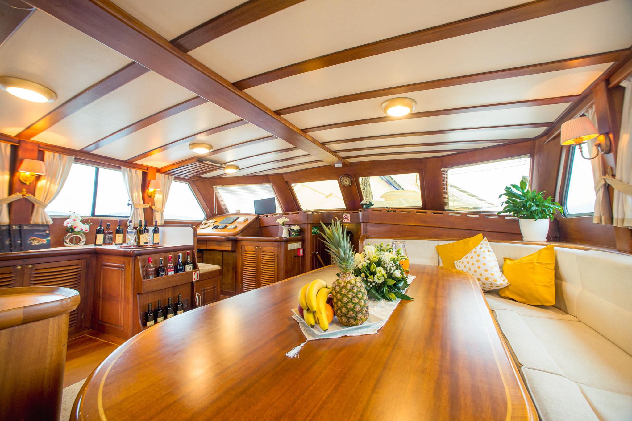 Kaptan Sevket gulet amenities interior cabin in Montenegro